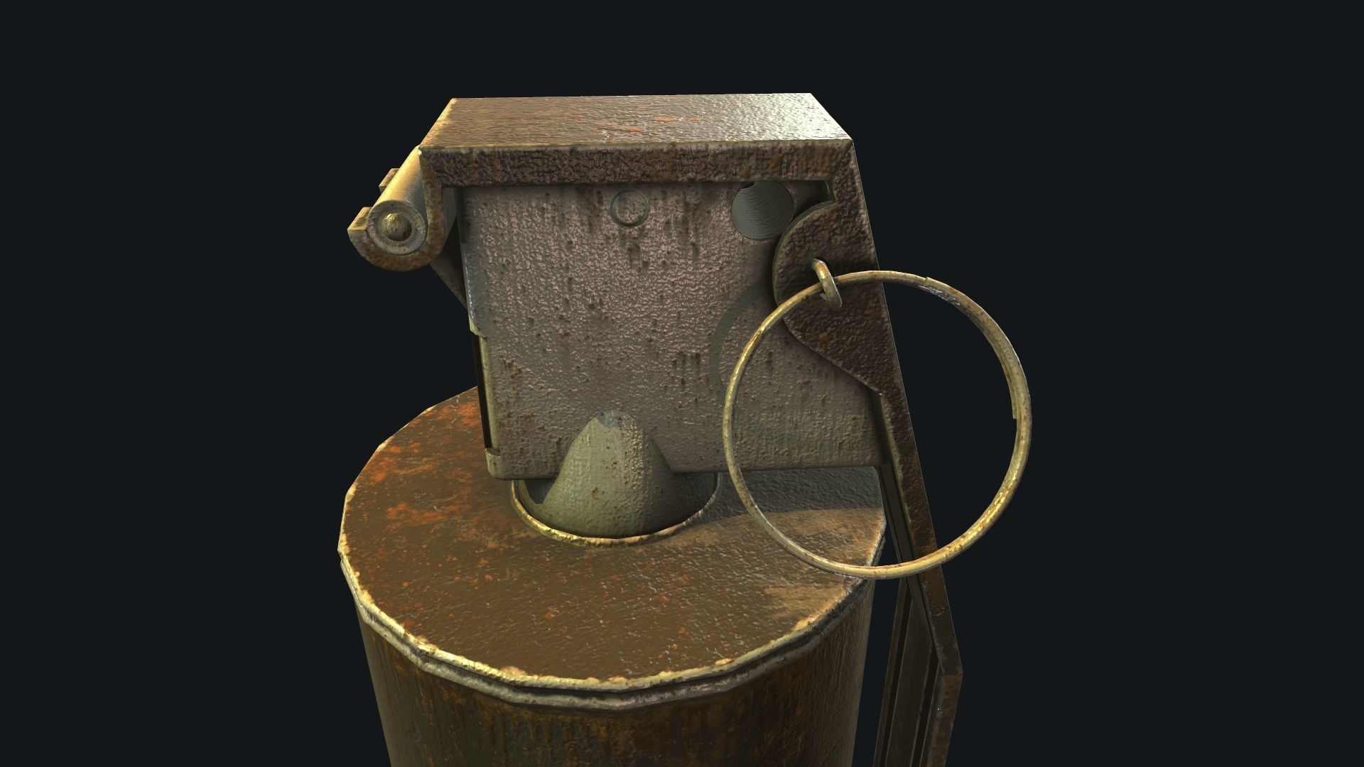 Iron Grenade Low-Poly 3D Models Low-poly 3D model_8