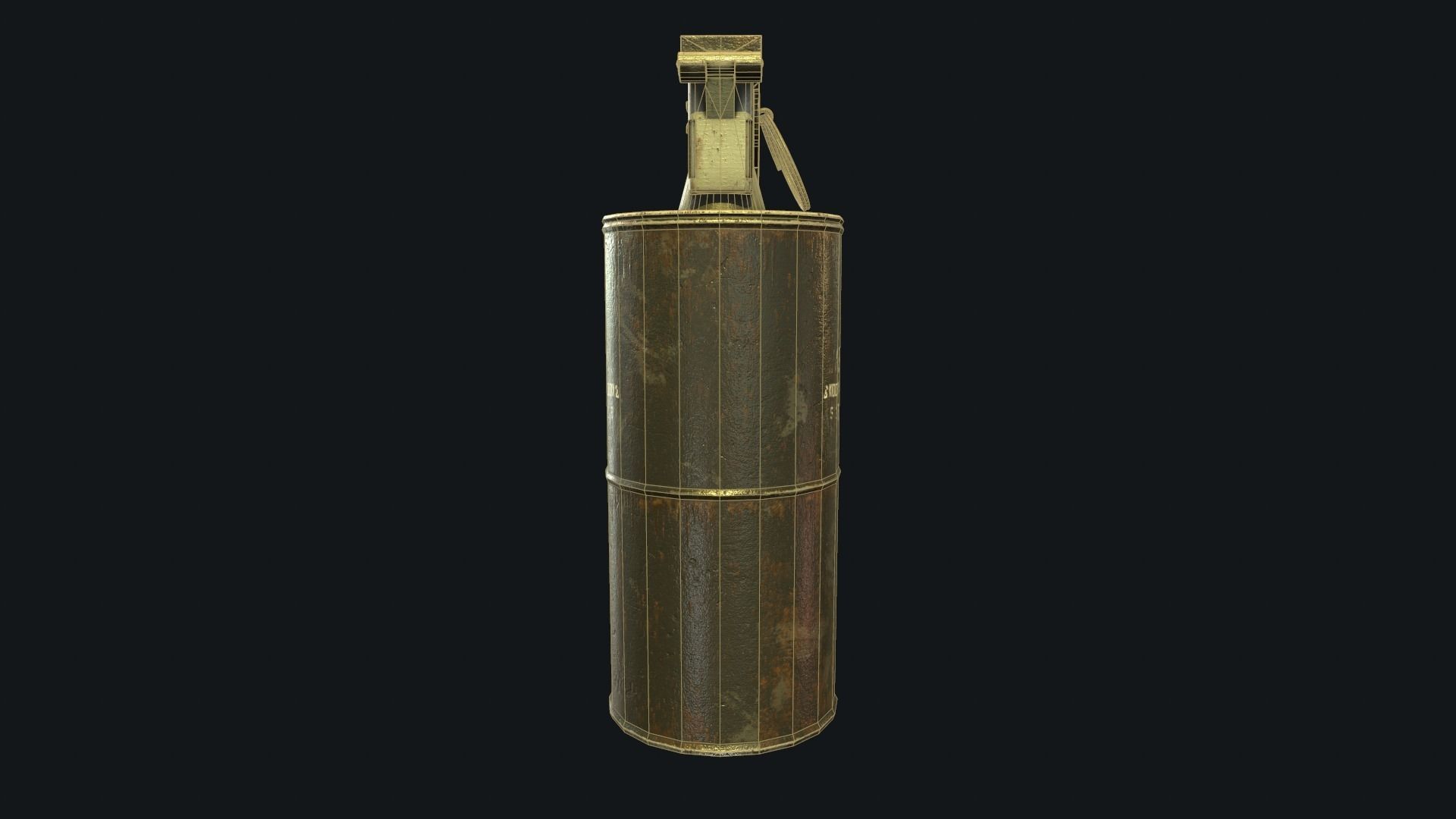Iron Grenade Low-Poly 3D Models Low-poly 3D model_13