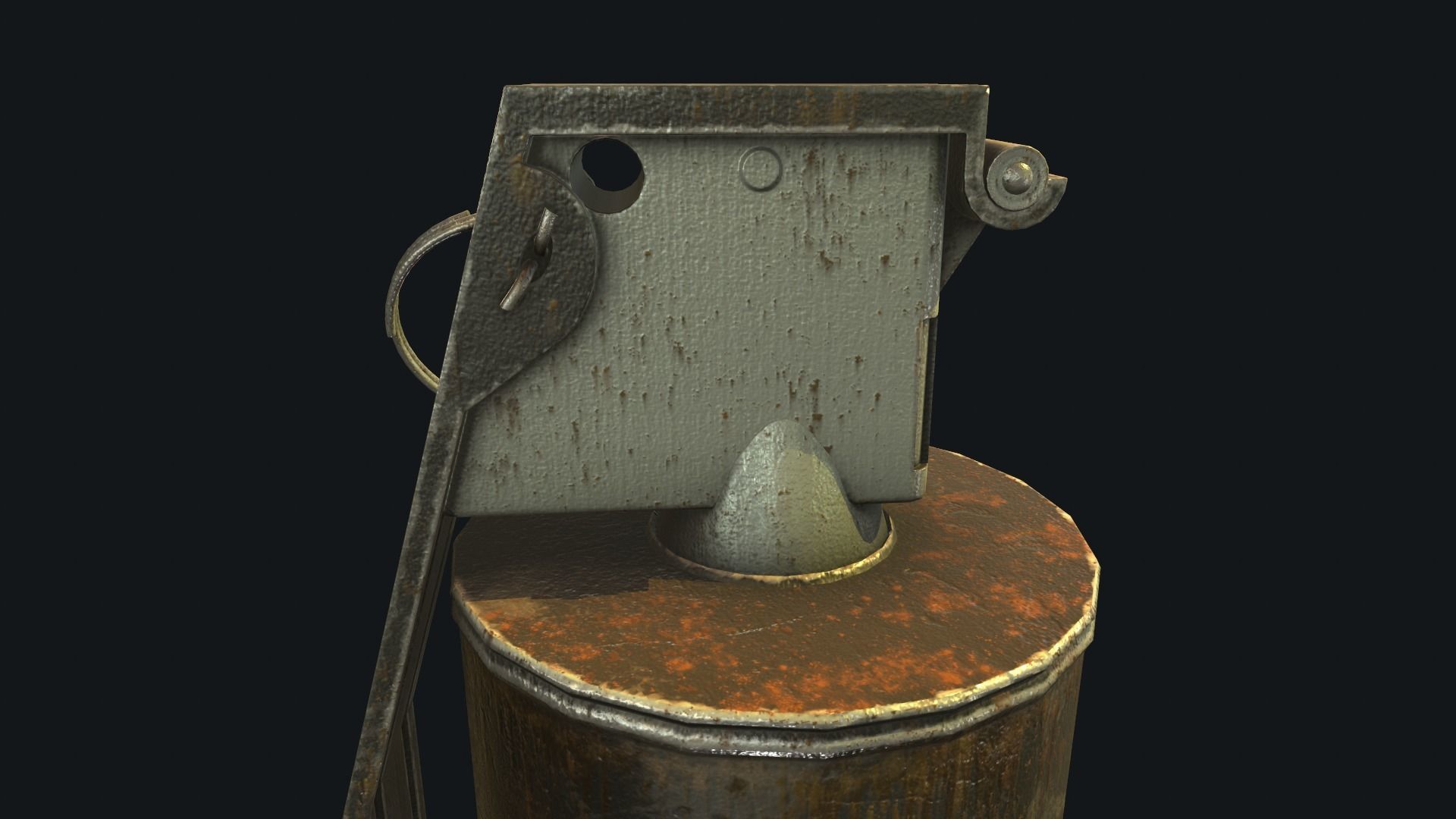 Iron Grenade Low-Poly 3D Models Low-poly 3D model_9