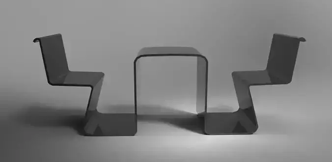 Chair and table