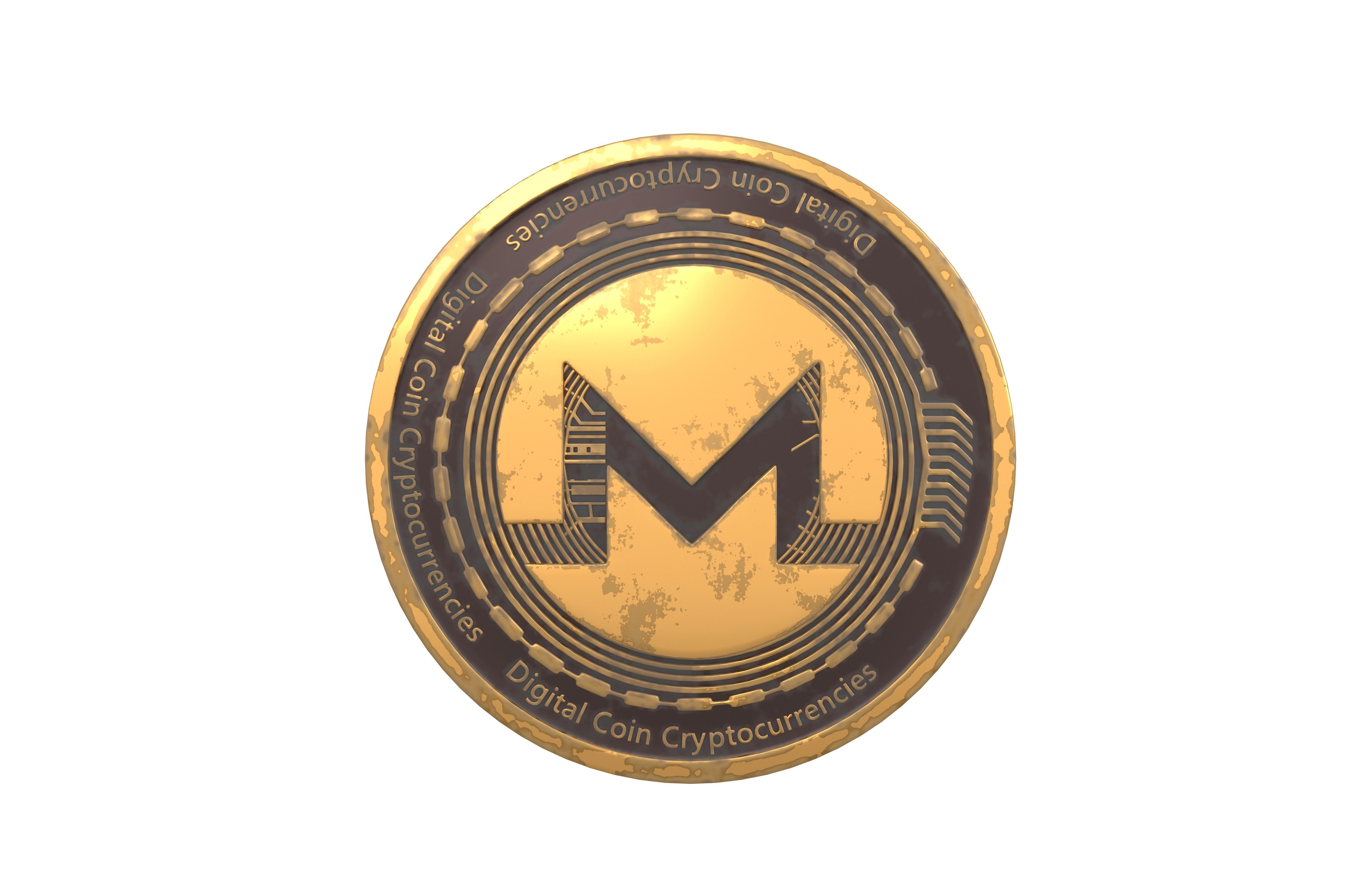 Monero Coin v2 002 3D model_2