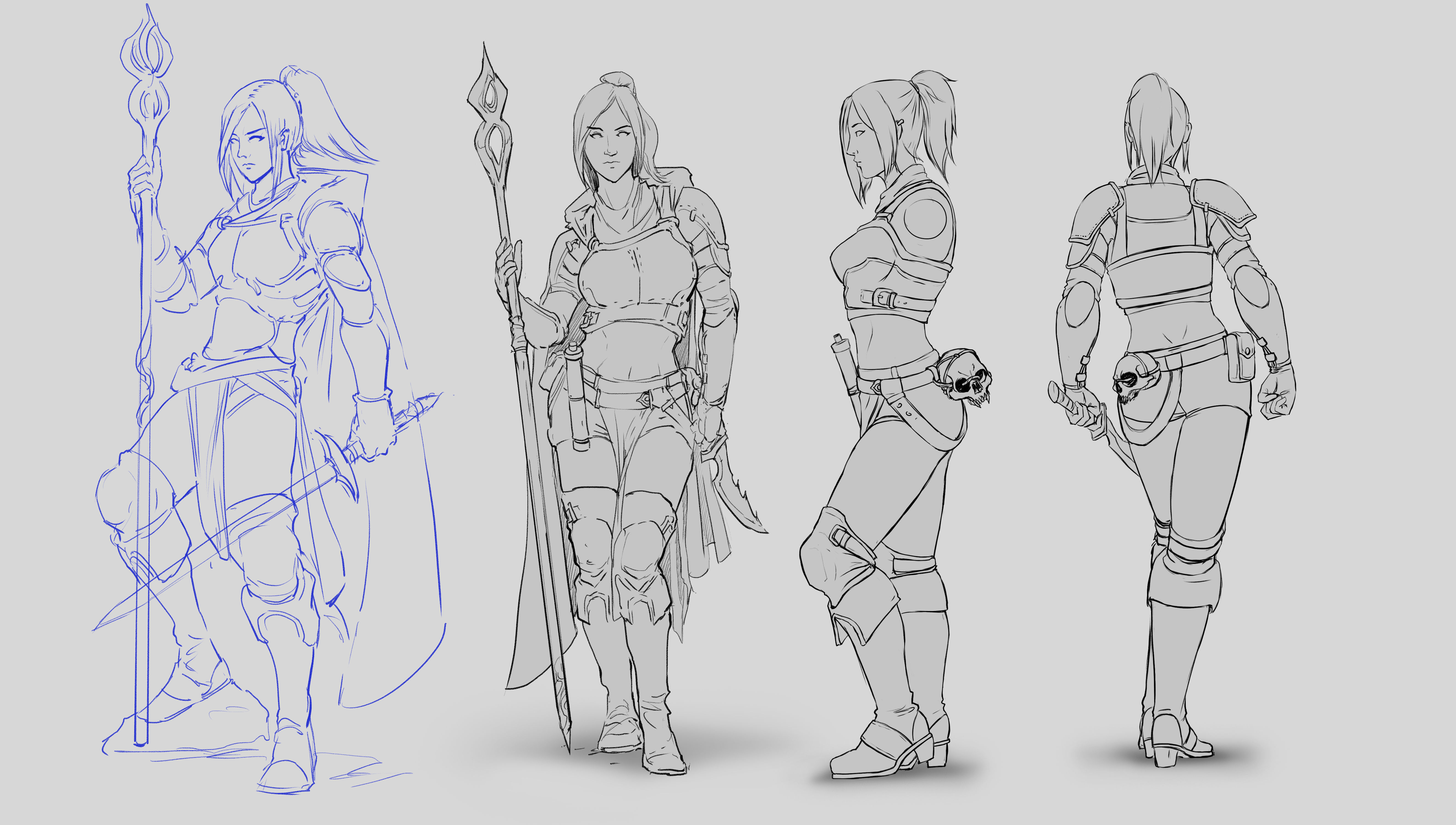 Laara 75mm miniature presupported 3D print model_5