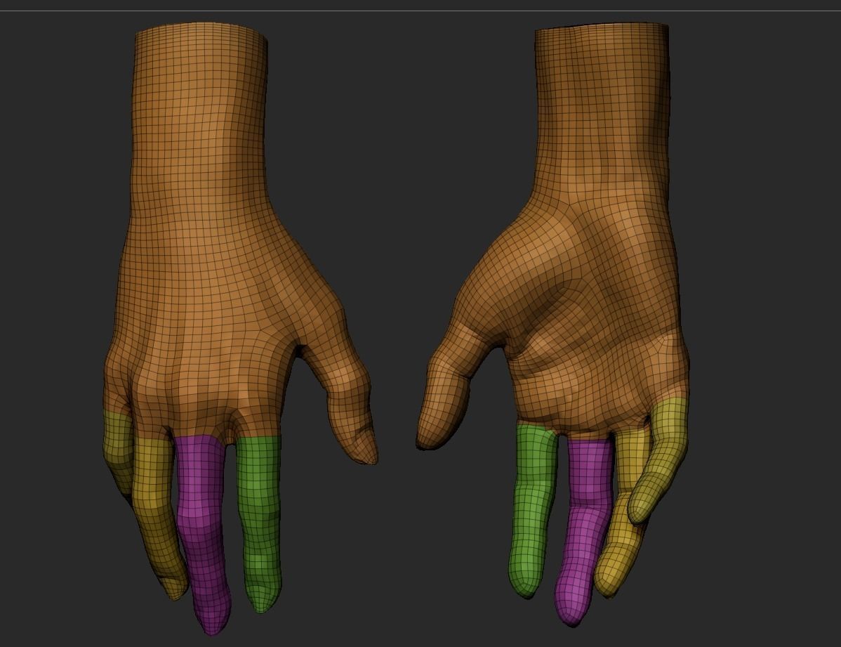 Female Hand 3D model_11