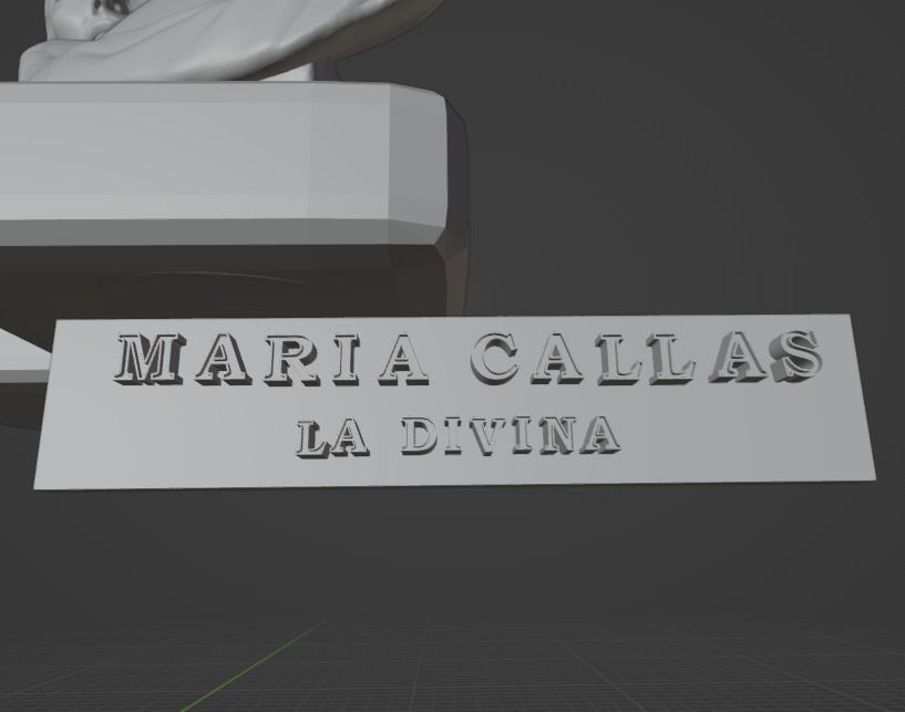 Maria Callas 3D print model_4
