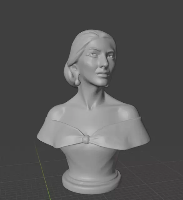 Maria Callas 3D print model_9