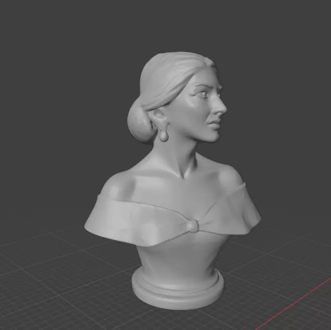 Maria Callas 3D print model_3