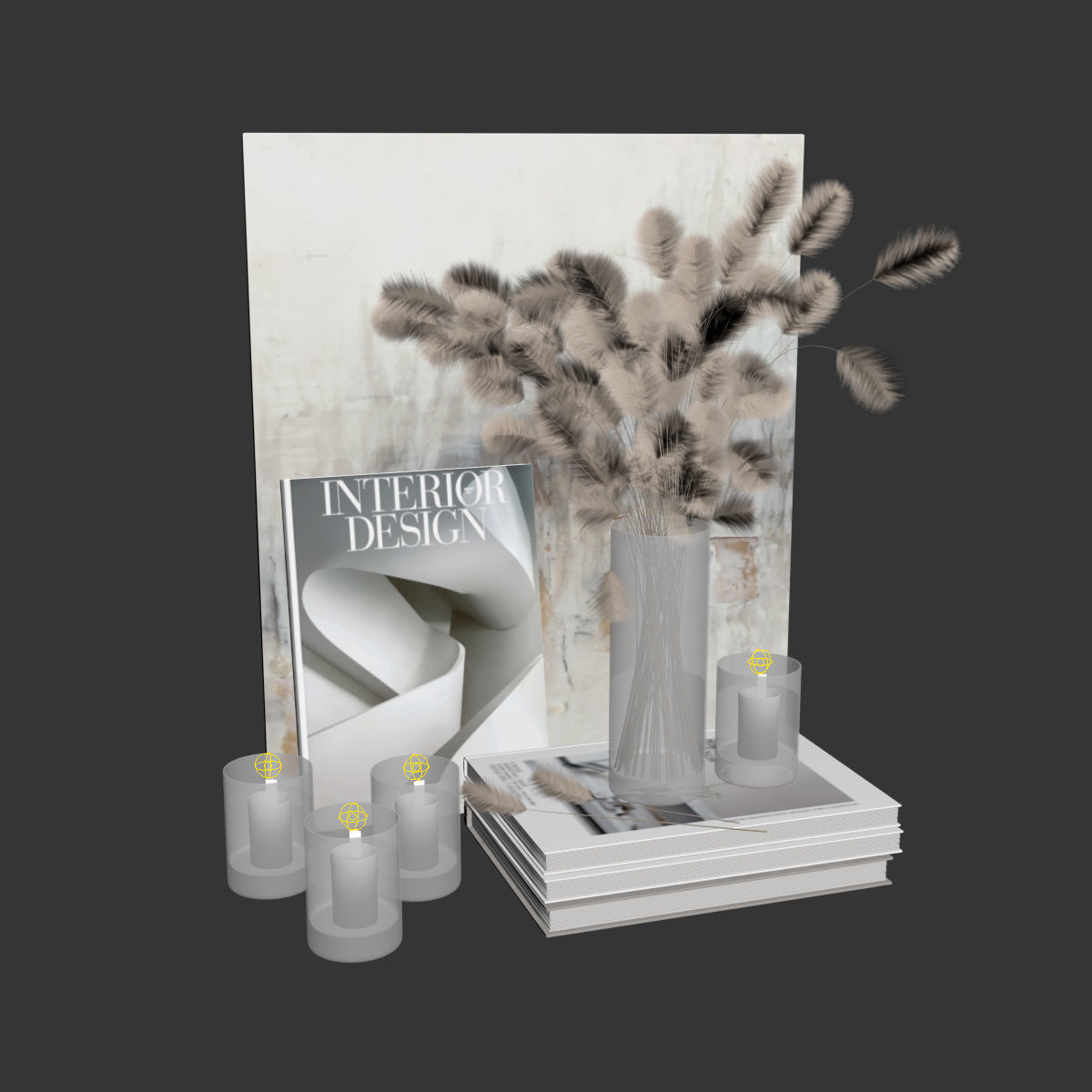 Decor set 27 3D model_4
