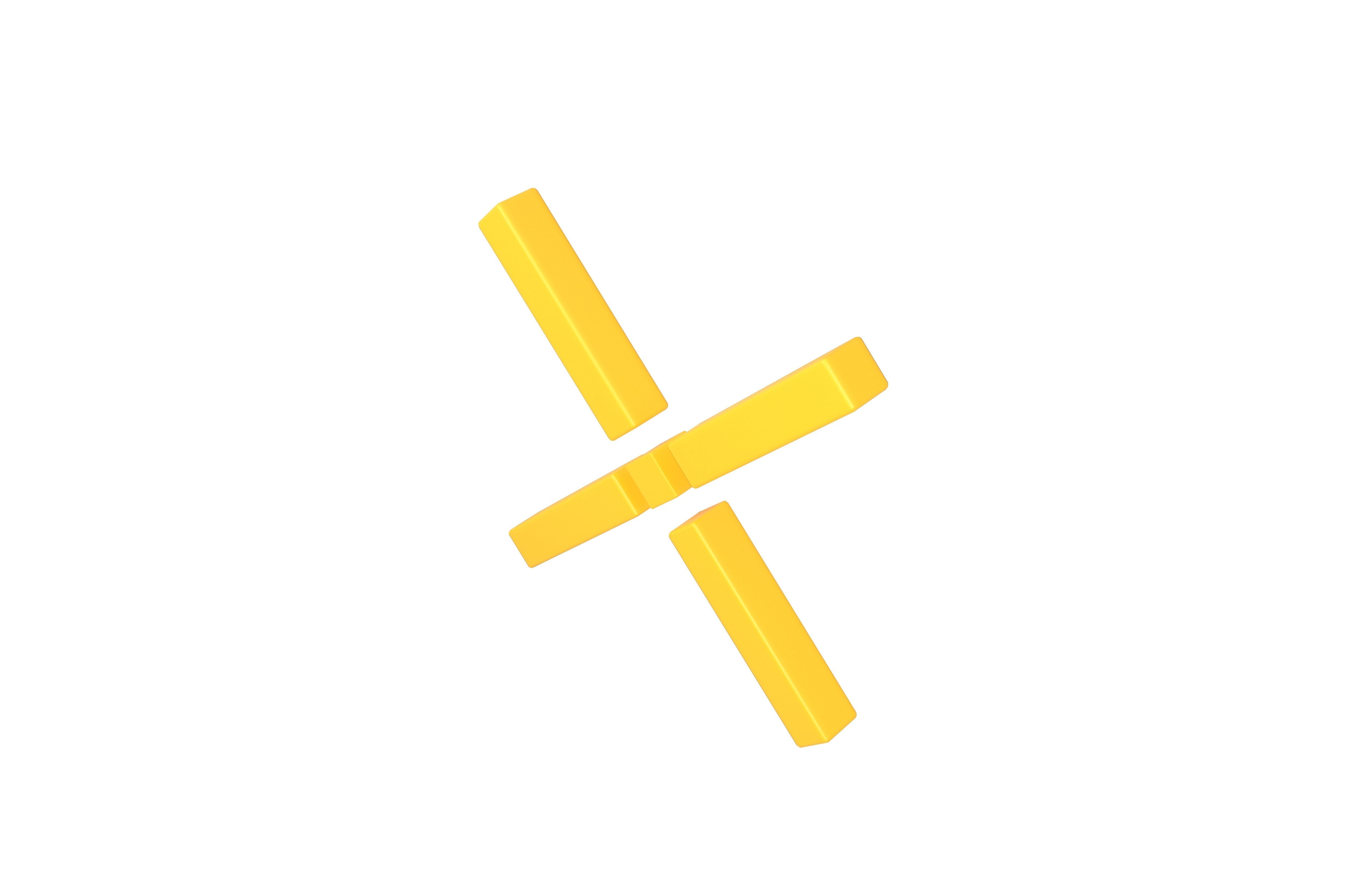 Pundi X Coin v1 001 Low-poly 3D model_2