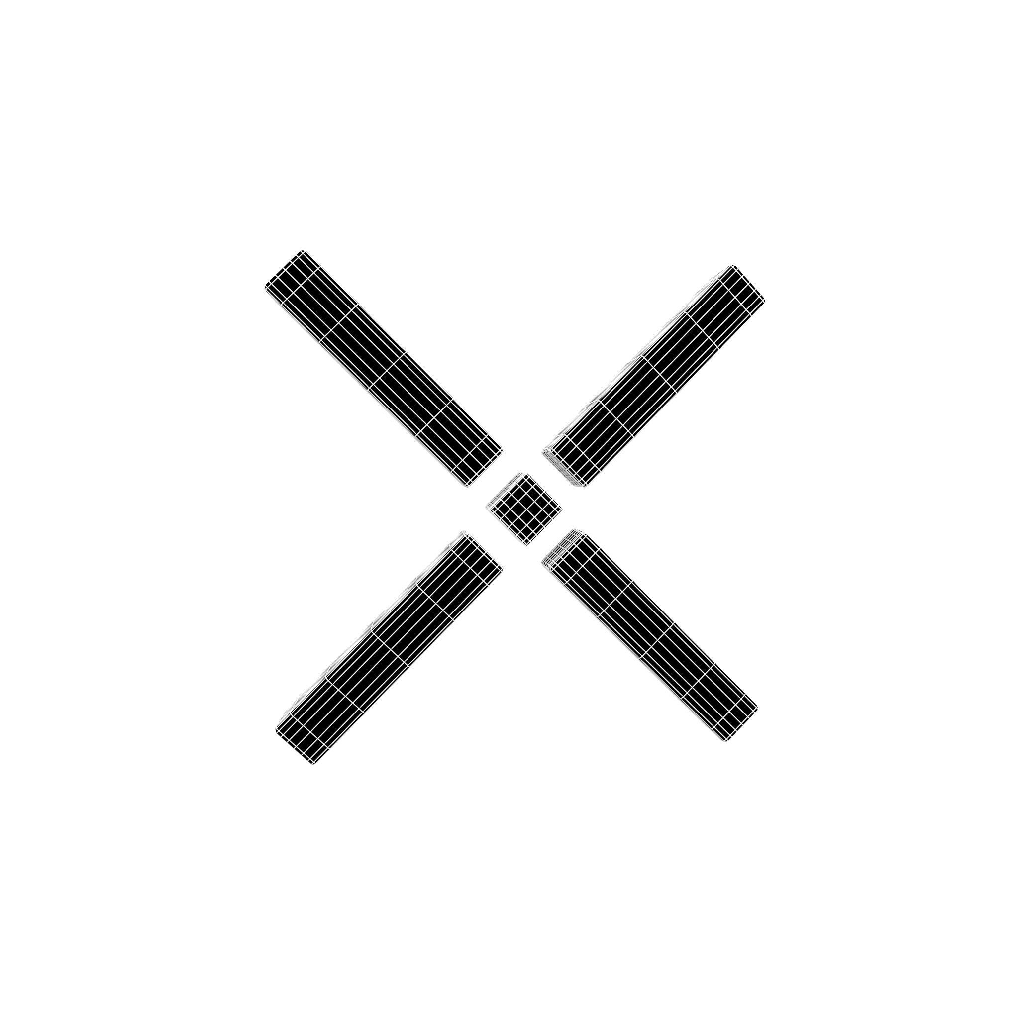 Pundi X Coin v1 001 Low-poly 3D model_4