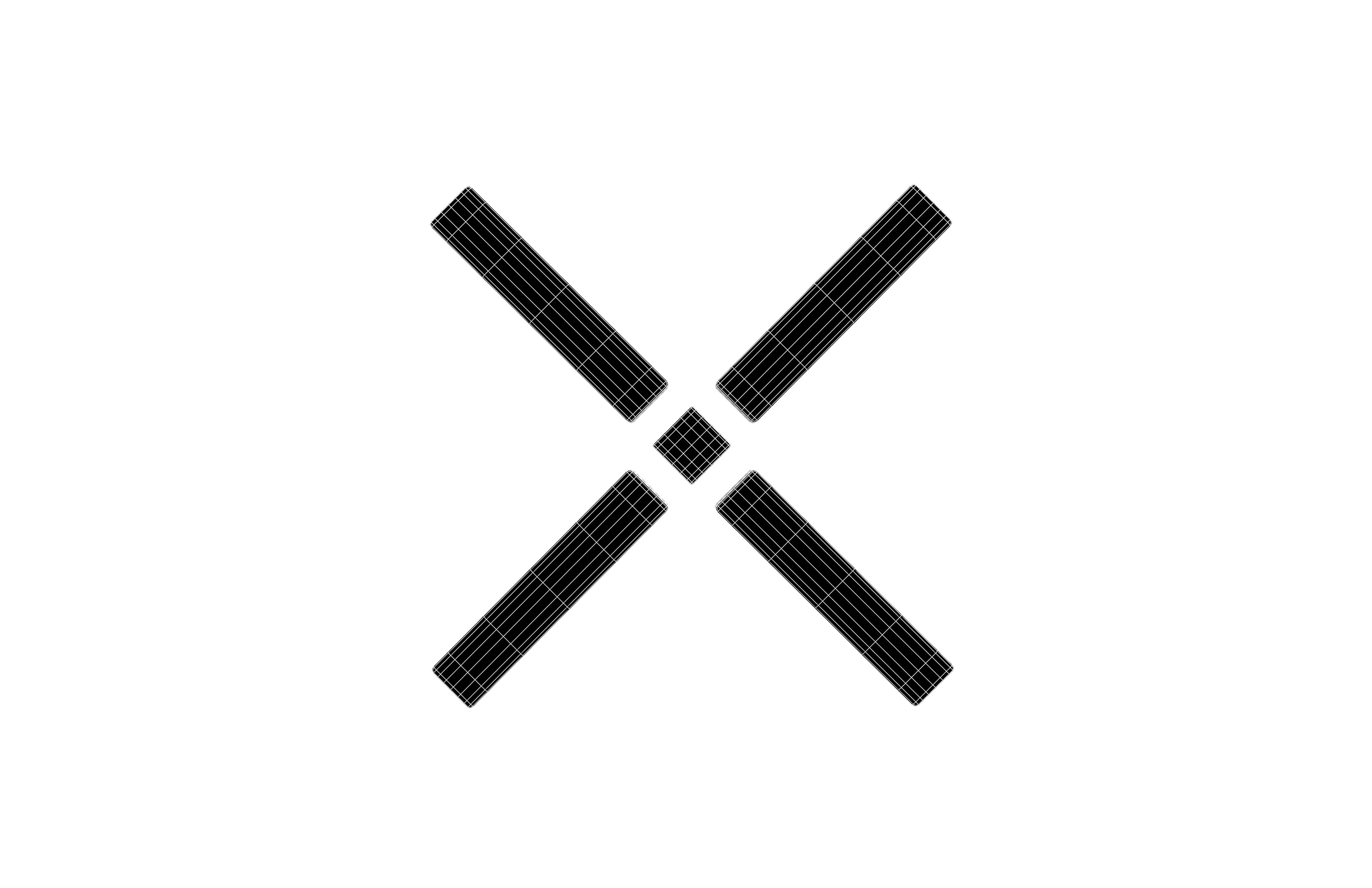 Pundi X Coin v1 001 Low-poly 3D model_5