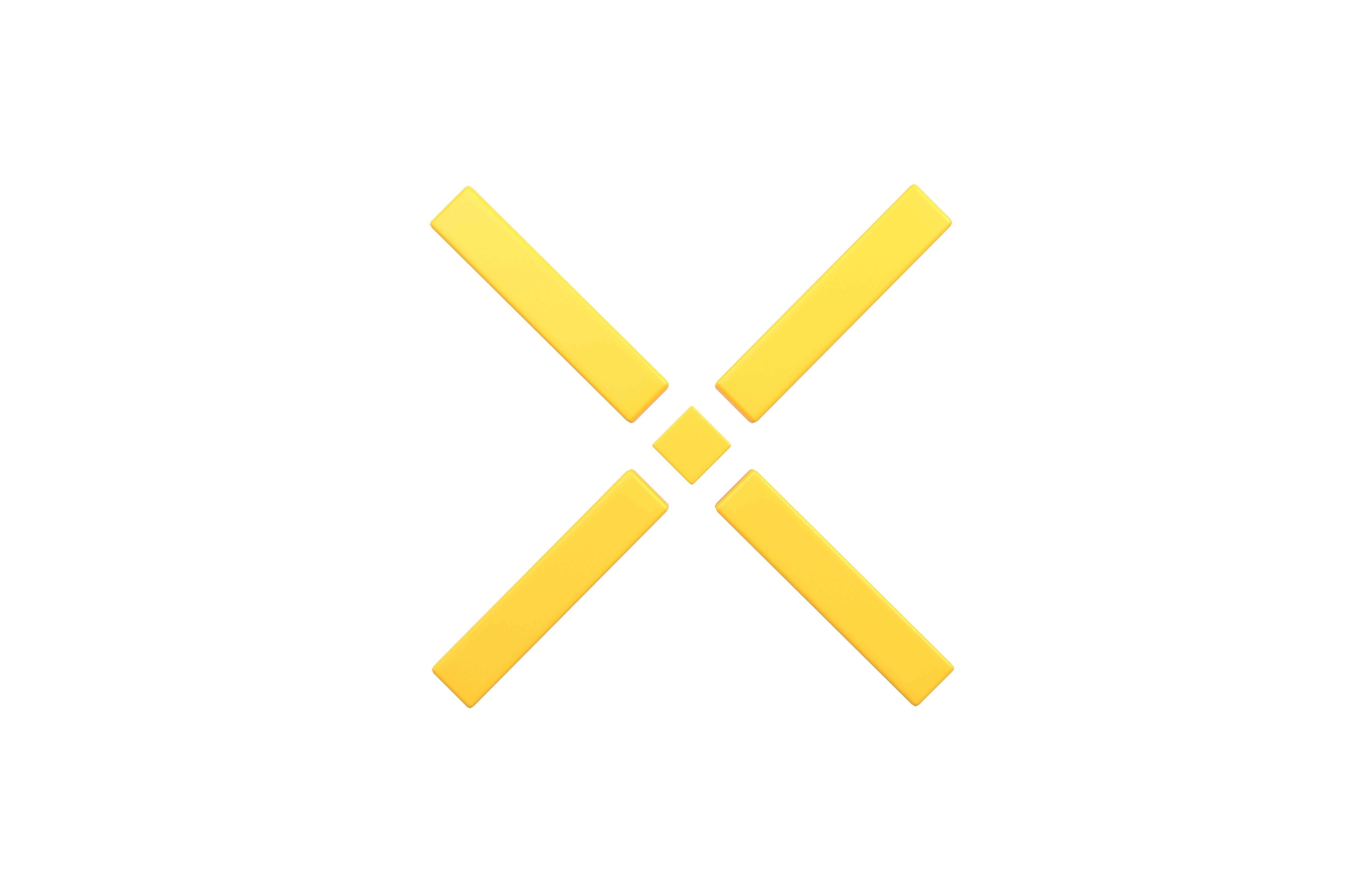 Pundi X Coin v1 001 Low-poly 3D model_1