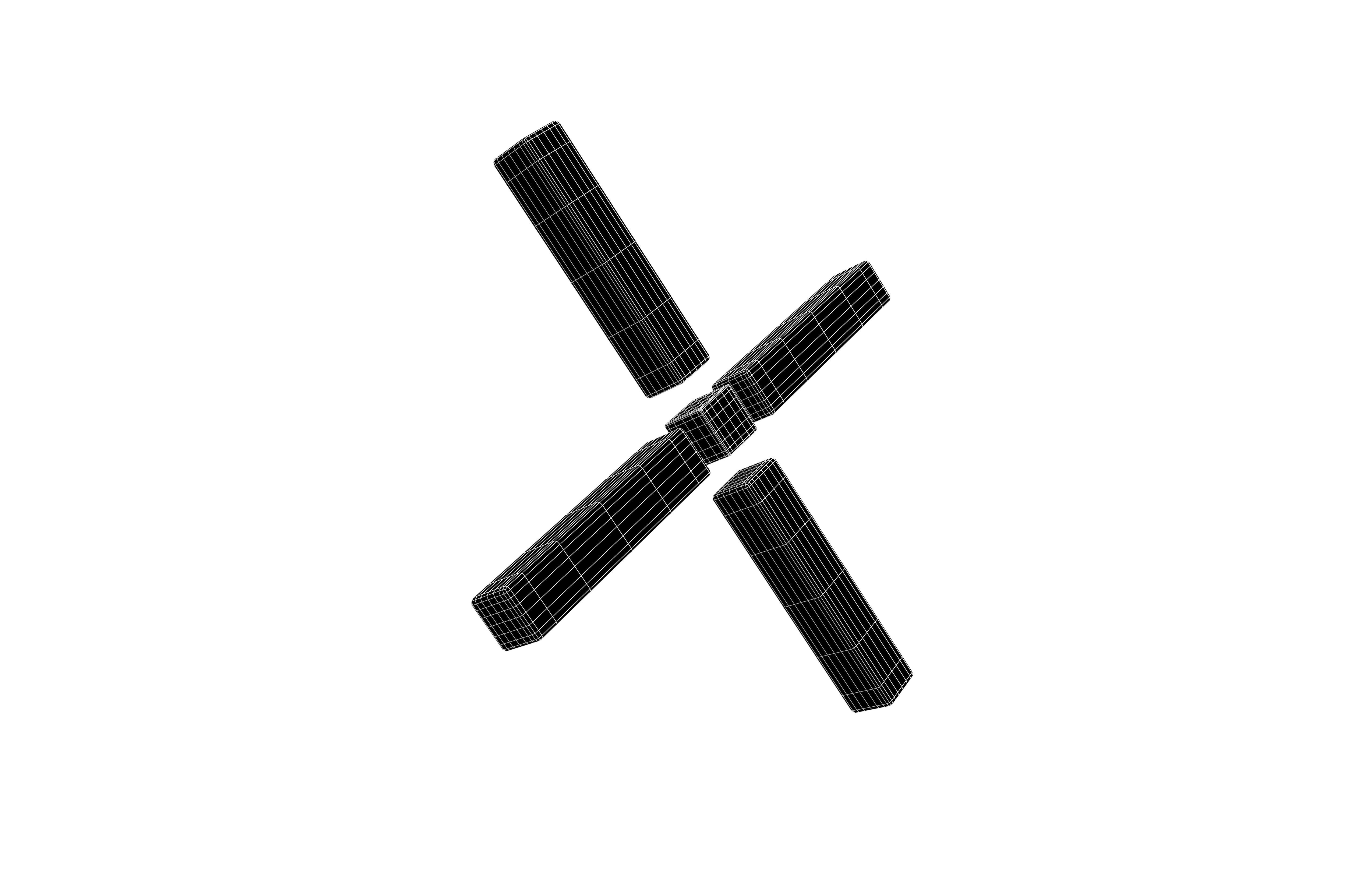 Pundi X Coin v1 001 Low-poly 3D model_7