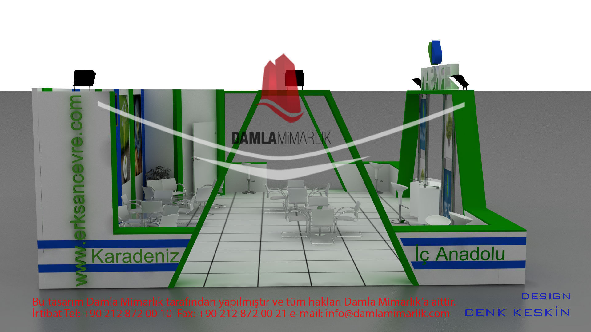 Erksan exhibition stand design 3D model_3