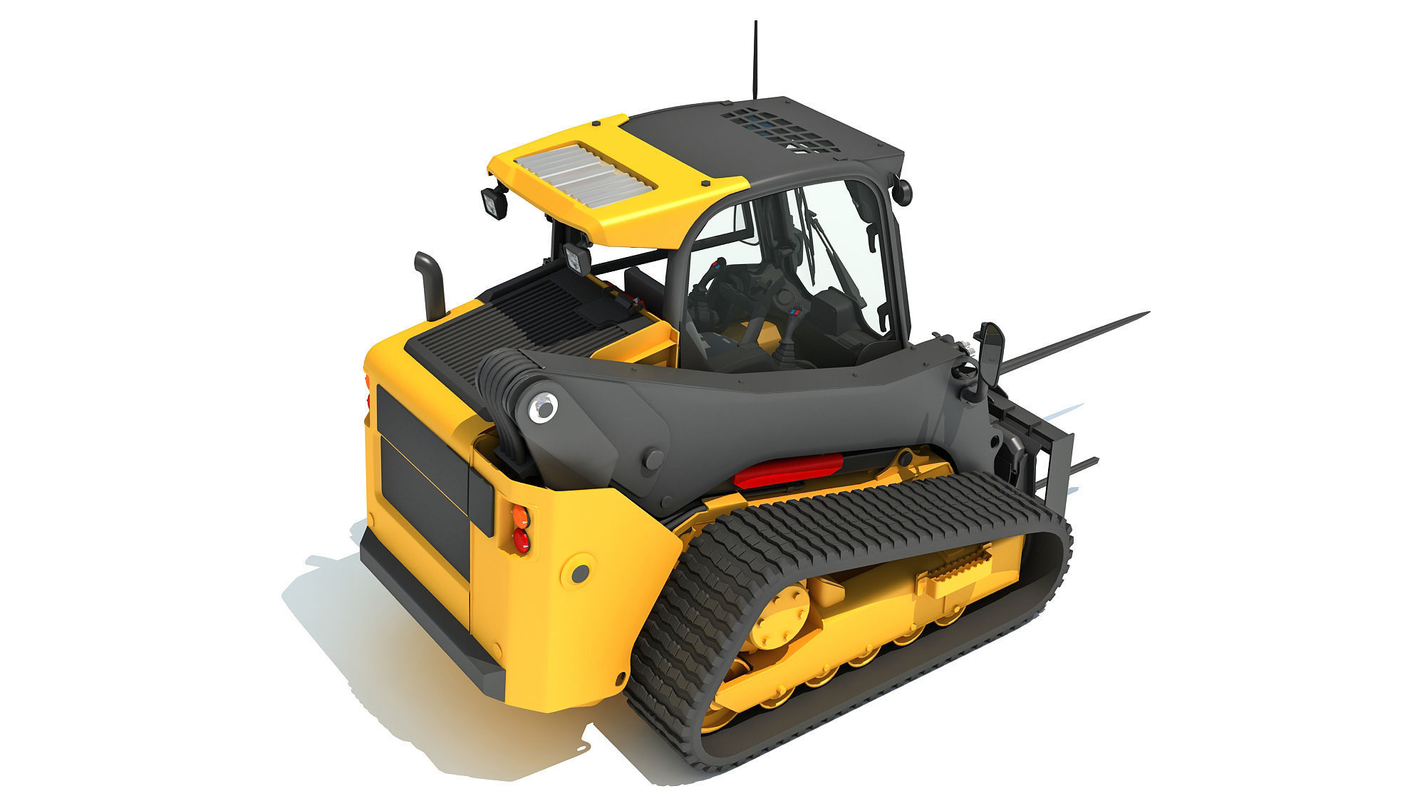 Skid Steer Loader Bale Fork 3D model_5