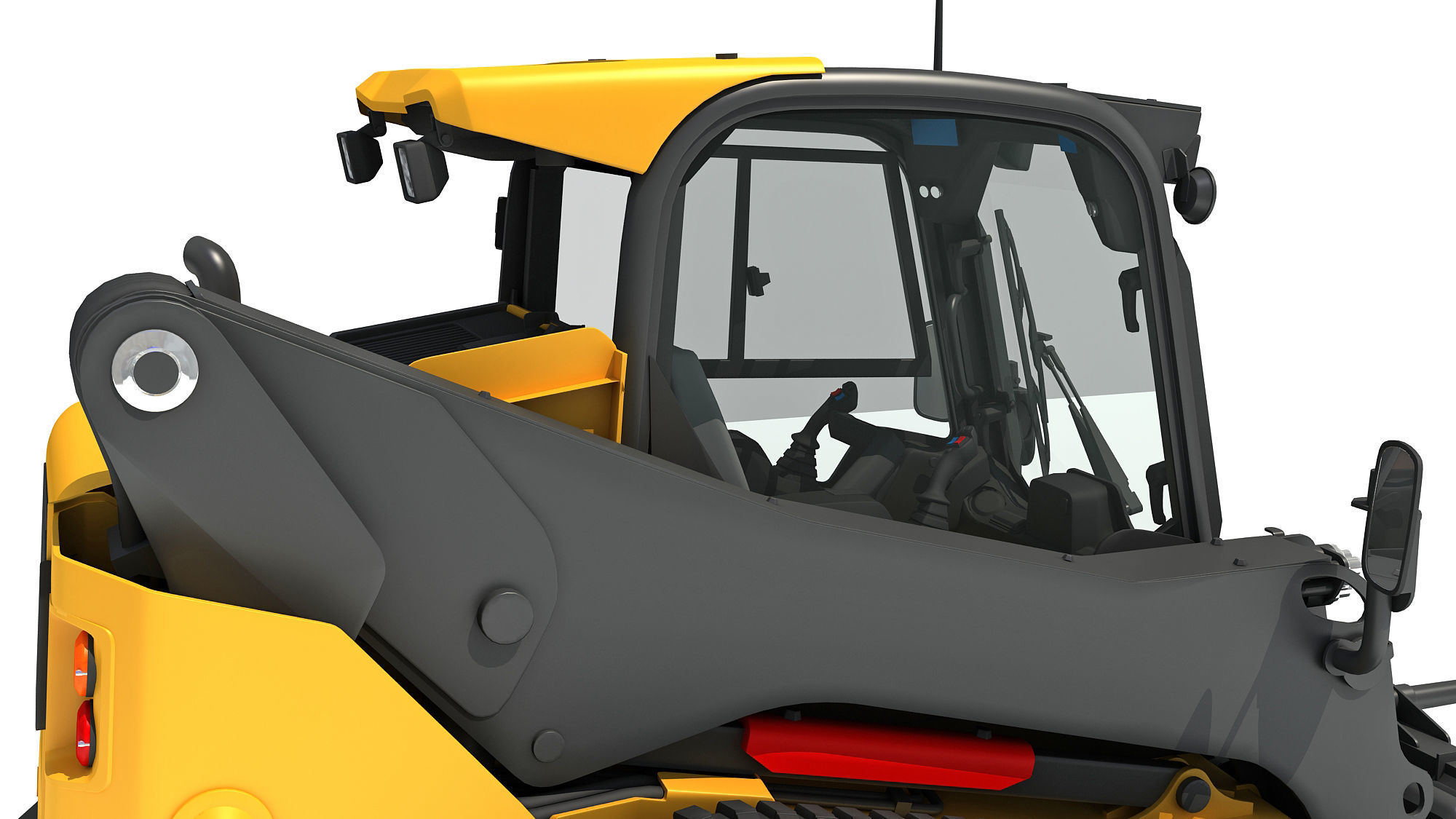 Skid Steer Loader Bale Fork 3D model_11