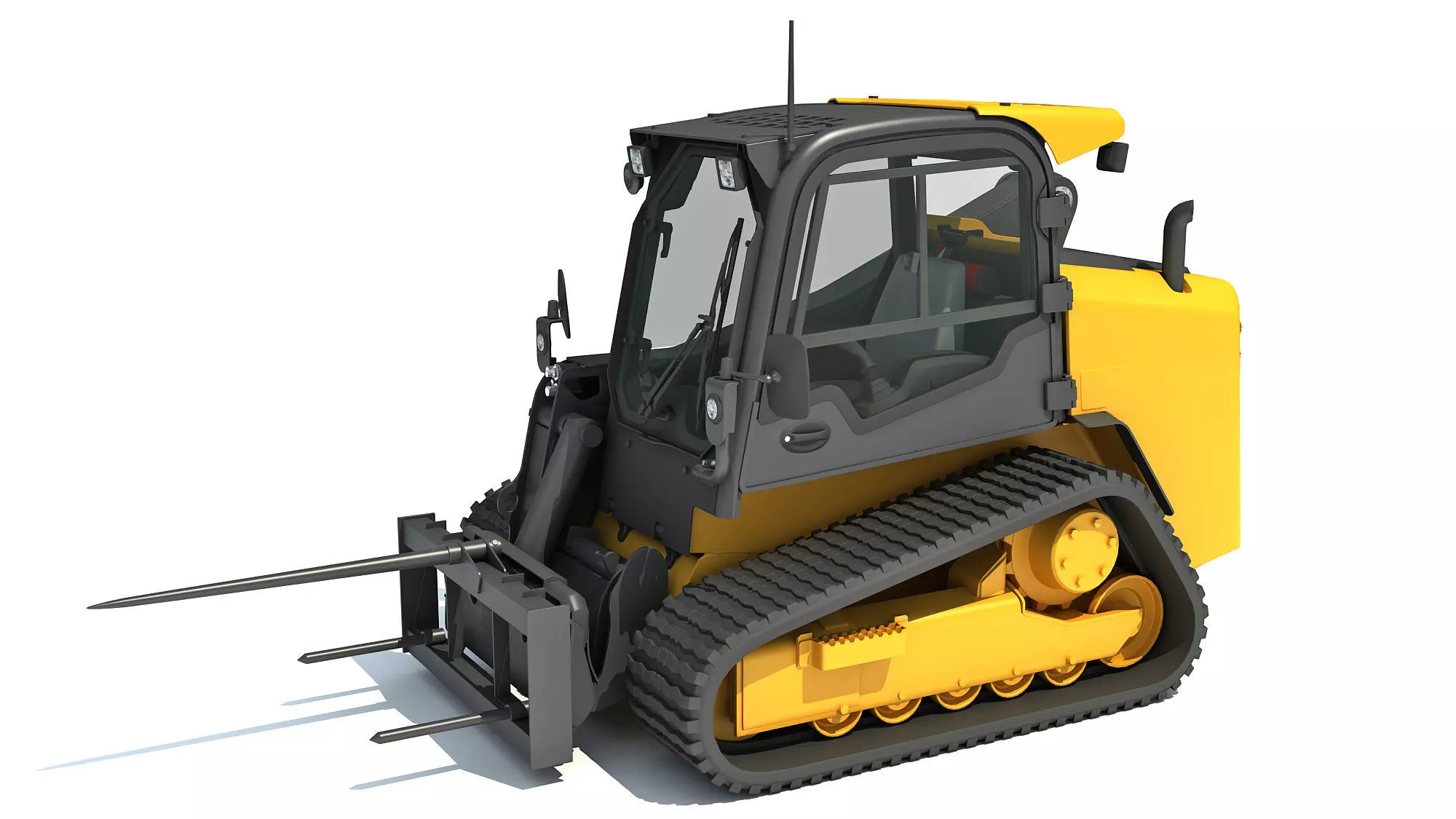 Skid Steer Loader Bale Fork 3D model_0