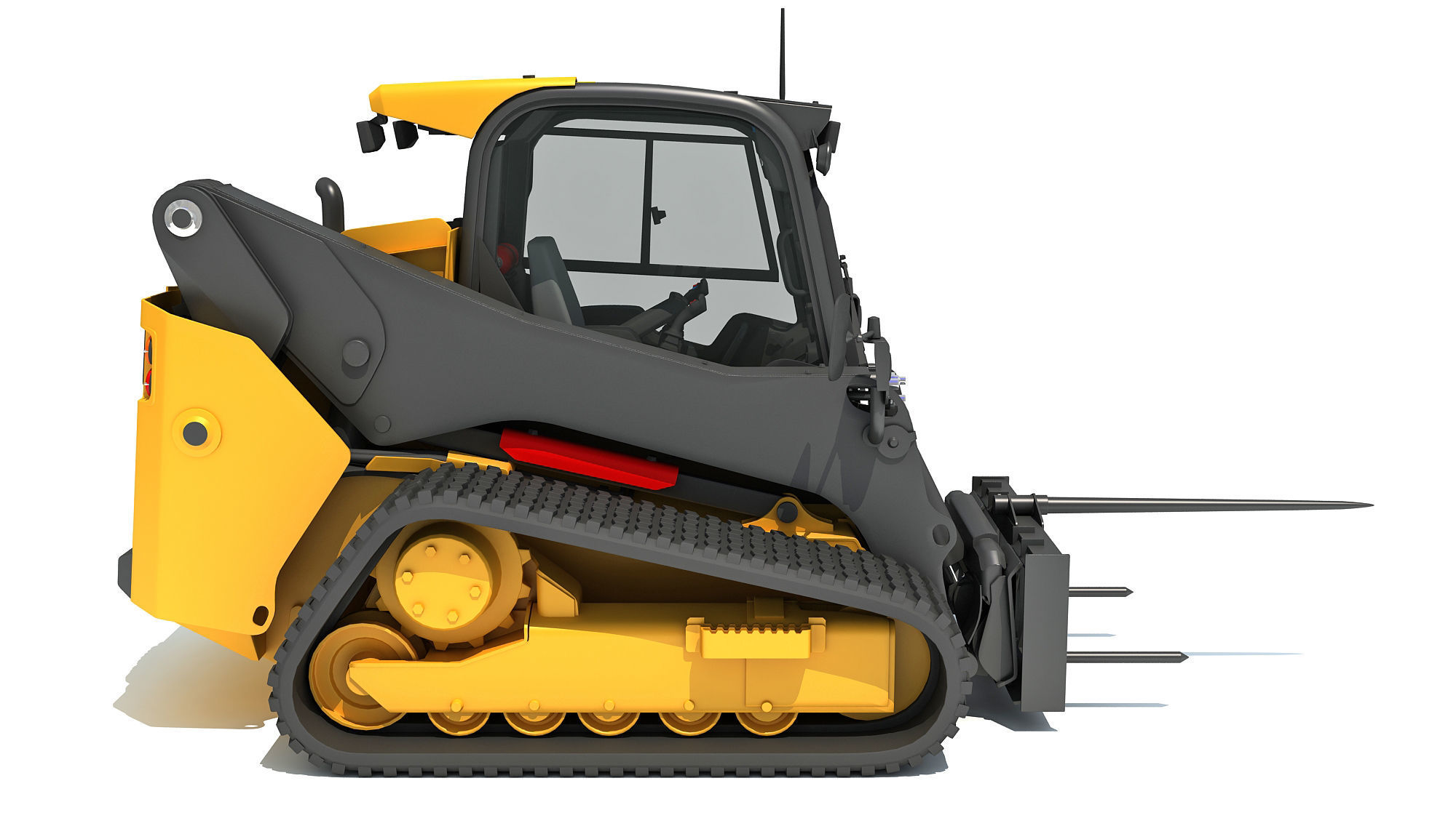 Skid Steer Loader Bale Fork 3D model_6