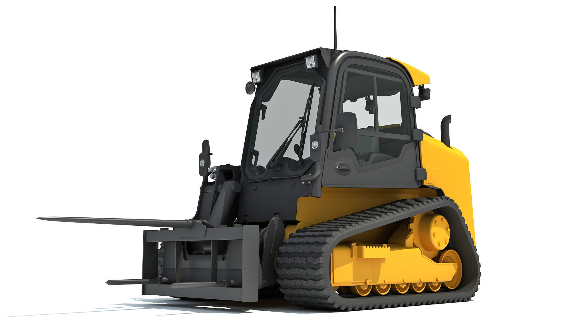Skid Steer Loader Bale Fork 3D model_9