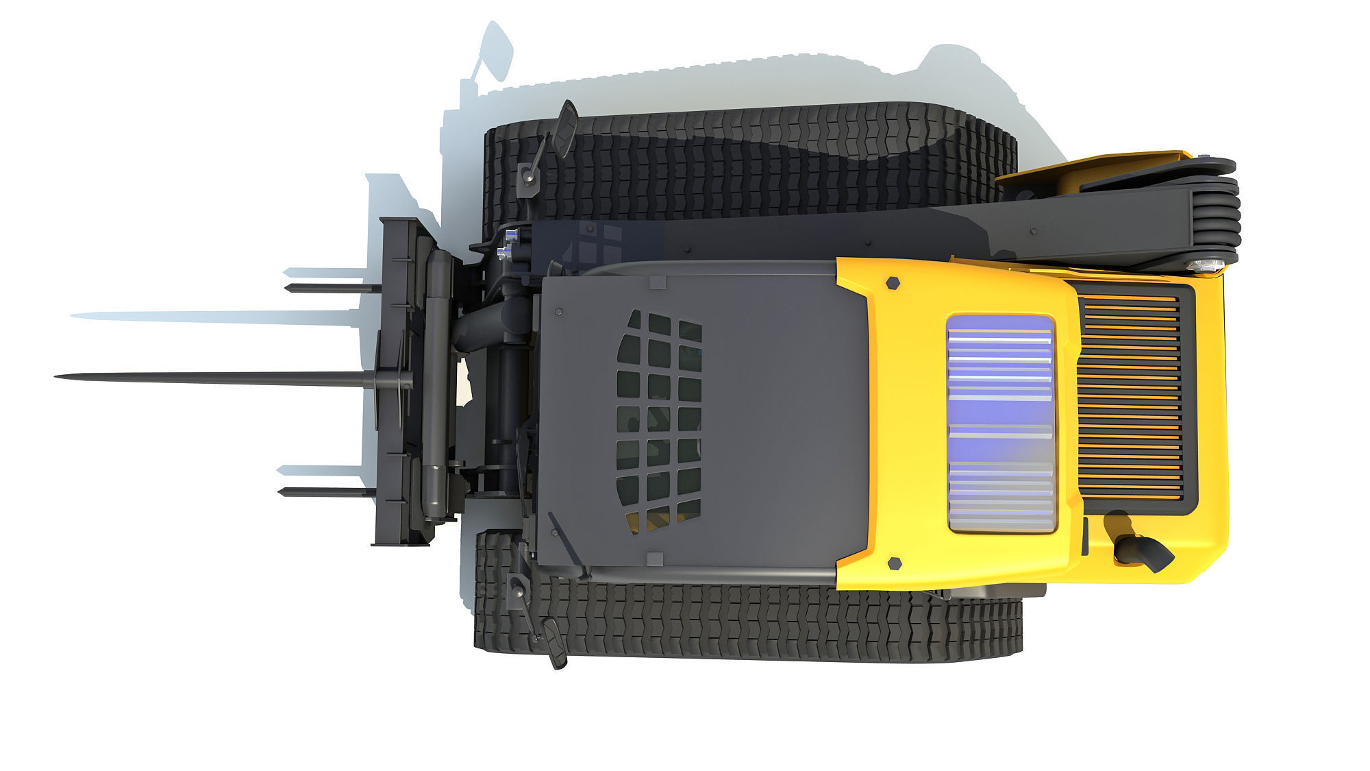 Skid Steer Loader Bale Fork 3D model_12
