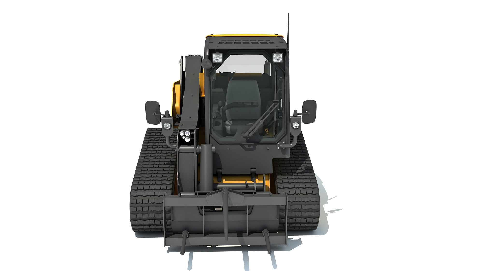 Skid Steer Loader Bale Fork 3D model_8