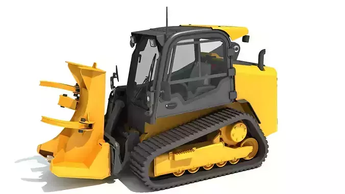 Skid Steer Tree Cutter 3D model