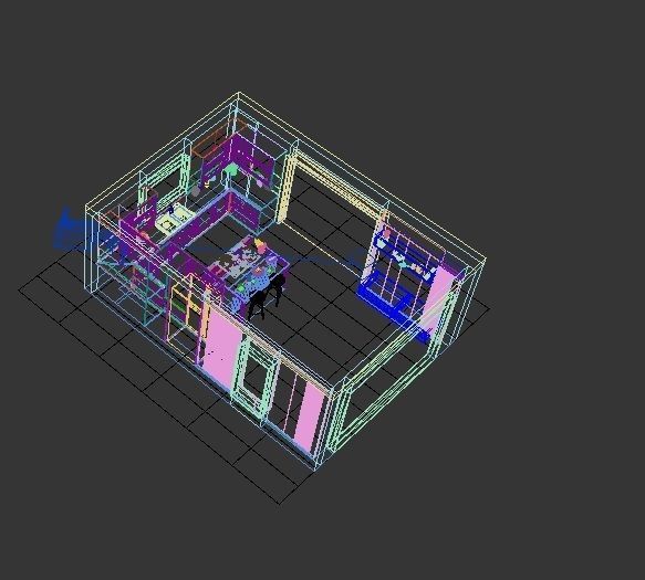 Kitchen Design 3D model_2