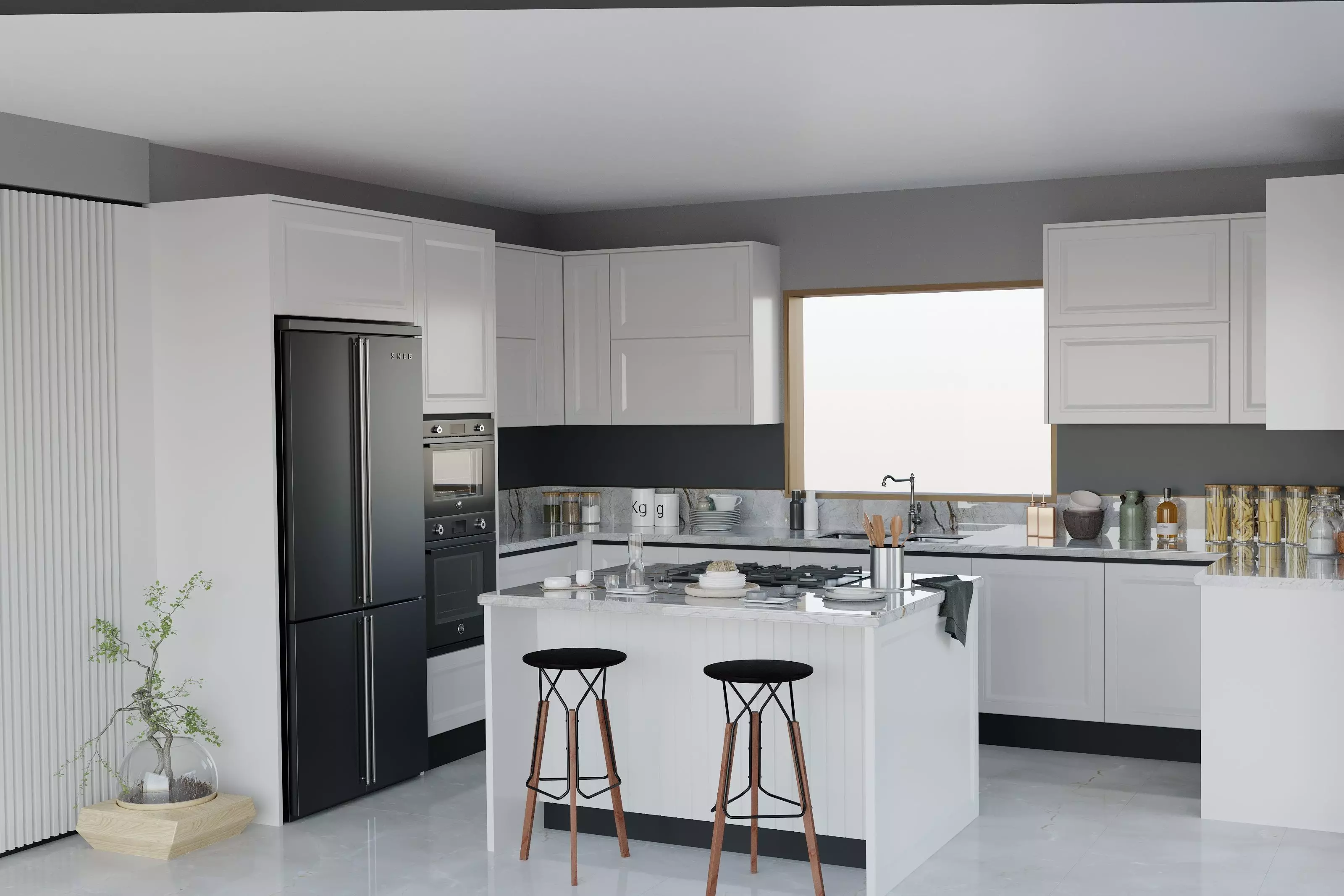 Kitchen Design 3D model_0