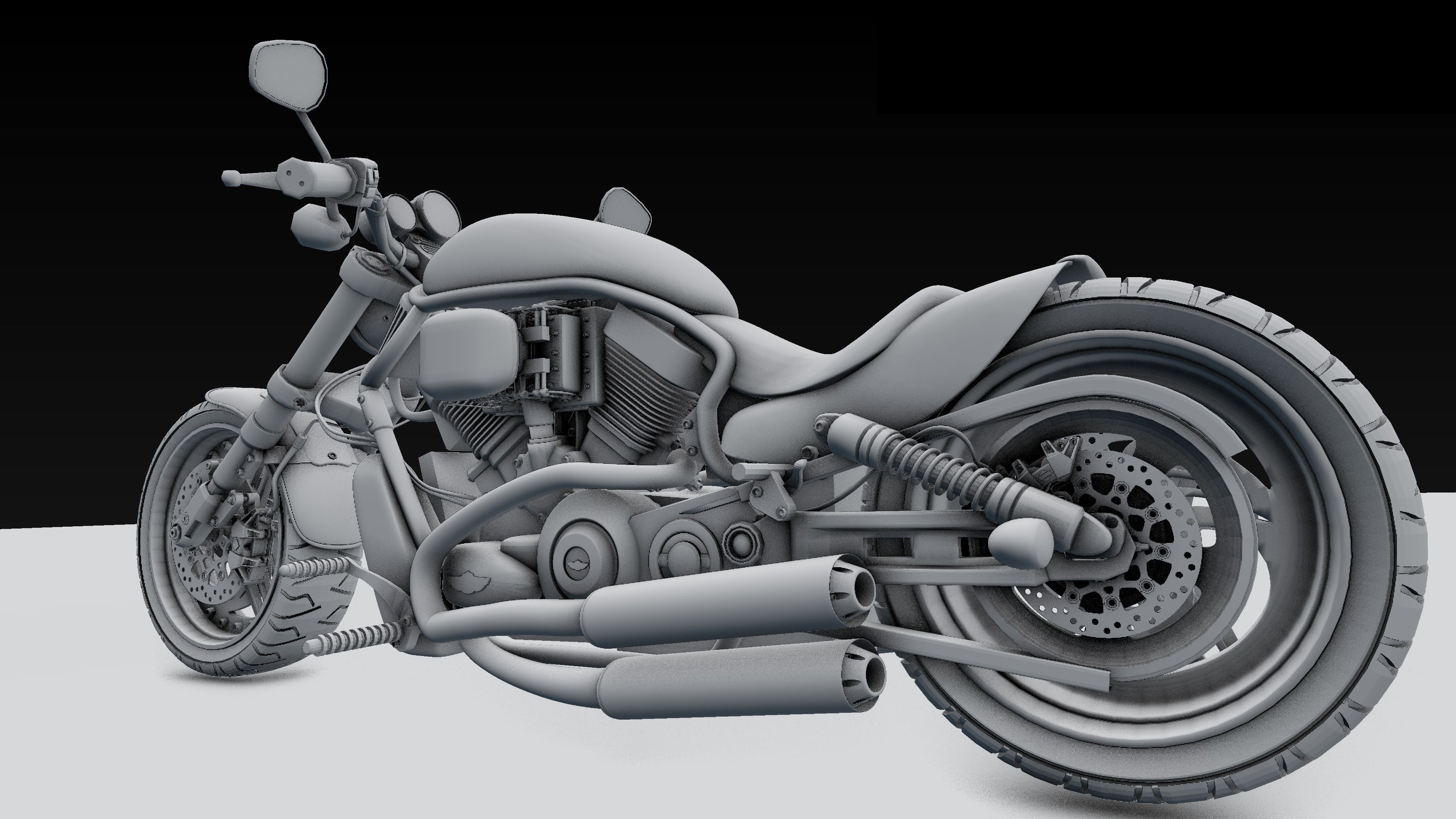 HARLEY DAVIDSON 3D model_4