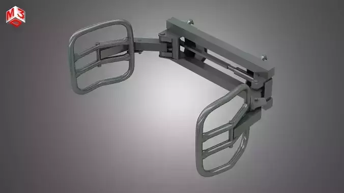 Wrapped Bale Handler - Front Loader  3D model
