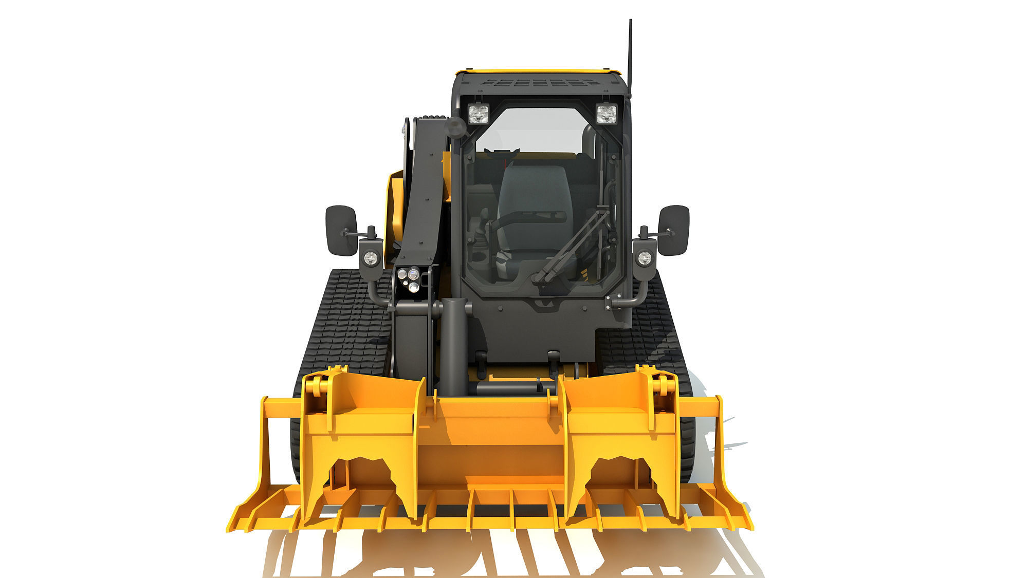 Manure Fork Skid Steer Loader 3D model_8