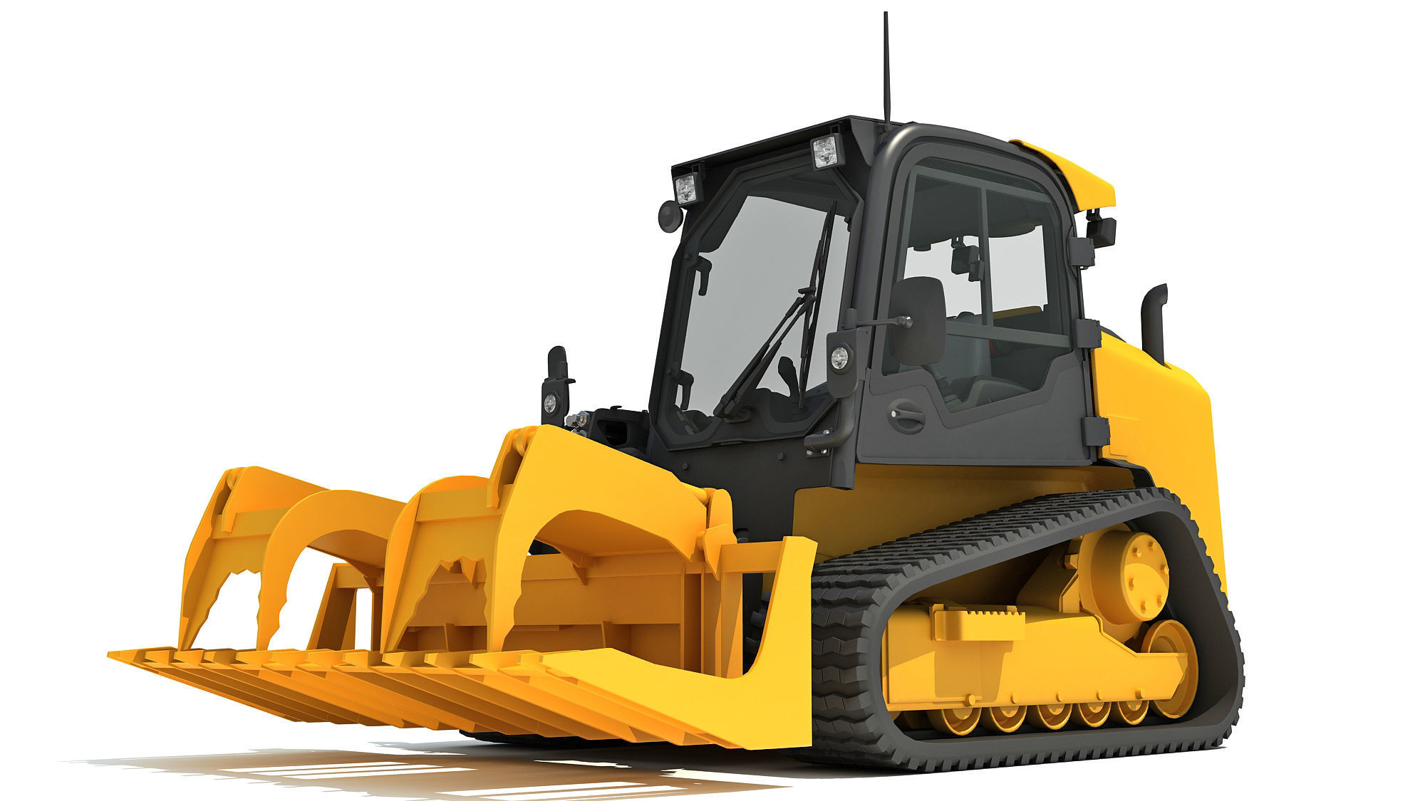 Manure Fork Skid Steer Loader 3D model_9