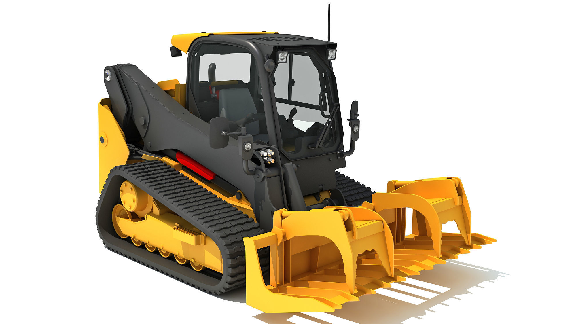 Manure Fork Skid Steer Loader 3D model_7