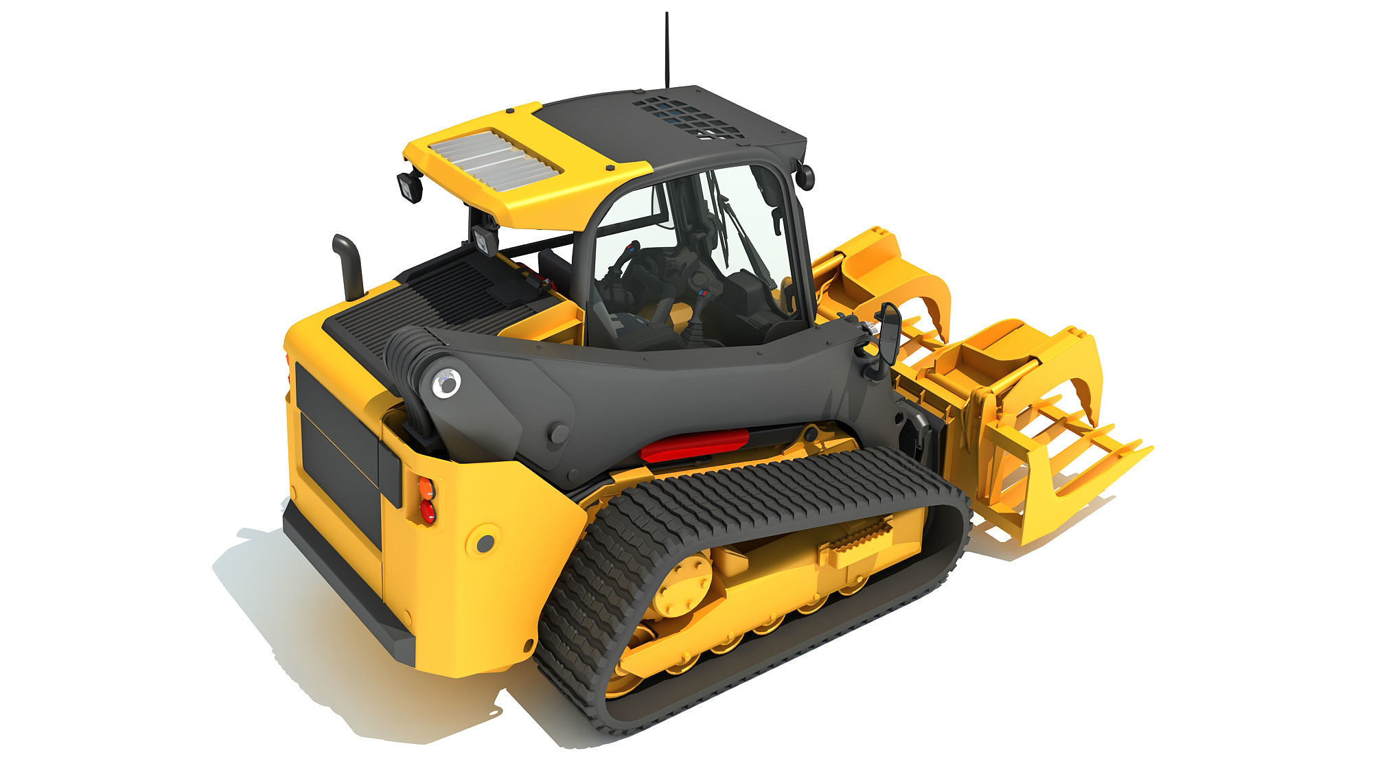 Manure Fork Skid Steer Loader 3D model_5