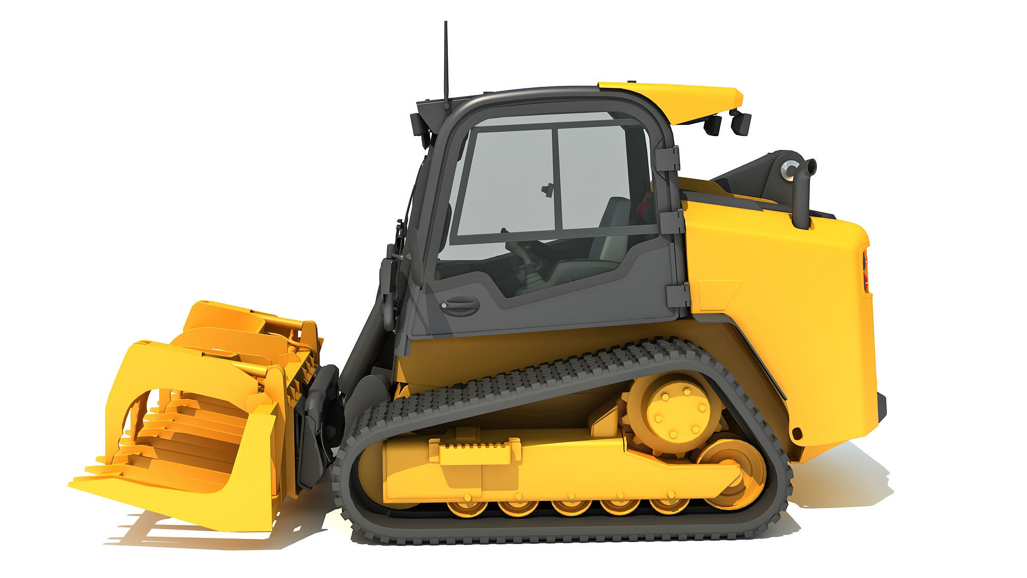 Manure Fork Skid Steer Loader 3D model_1