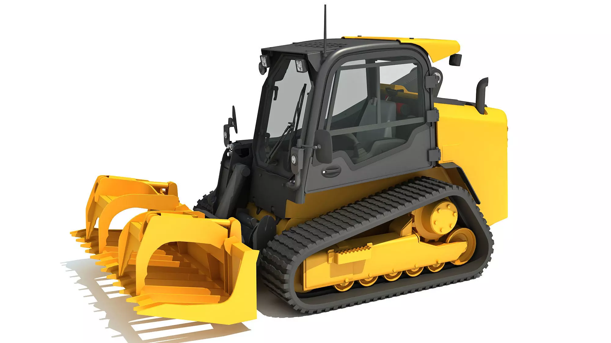 Manure Fork Skid Steer Loader 3D model_0