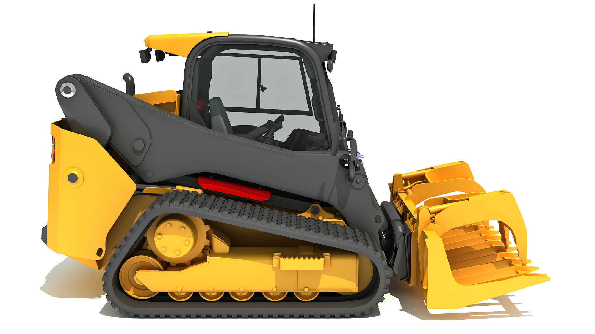 Manure Fork Skid Steer Loader 3D model_6