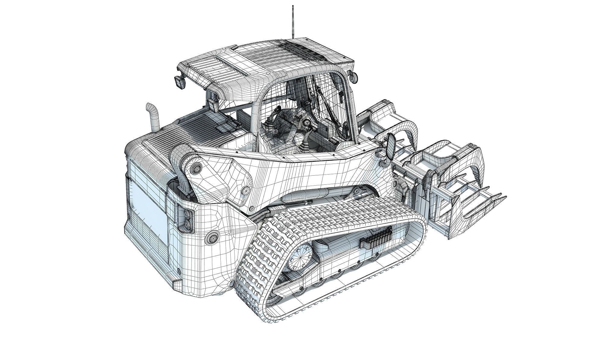 Manure Fork Skid Steer Loader 3D model_15