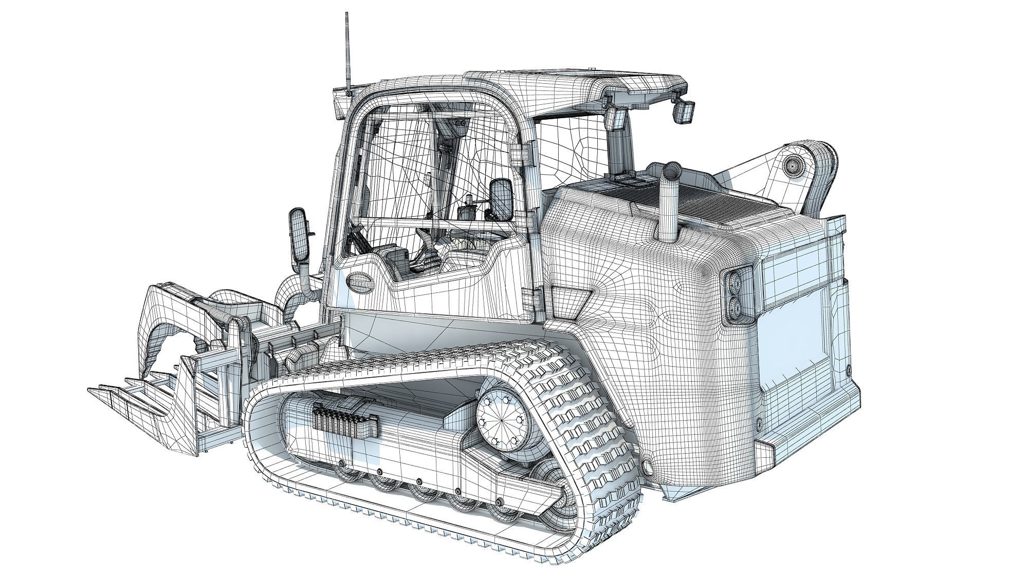 Manure Fork Skid Steer Loader 3D model_14