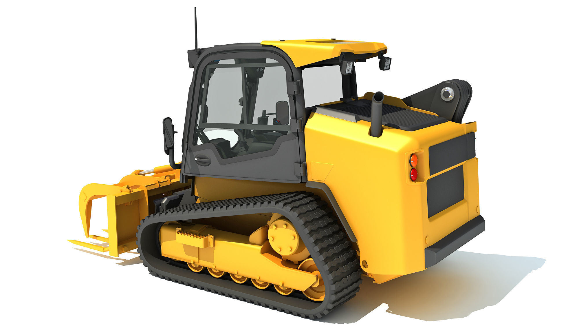 Skid Steer Loader Manure Fork 3D model_2