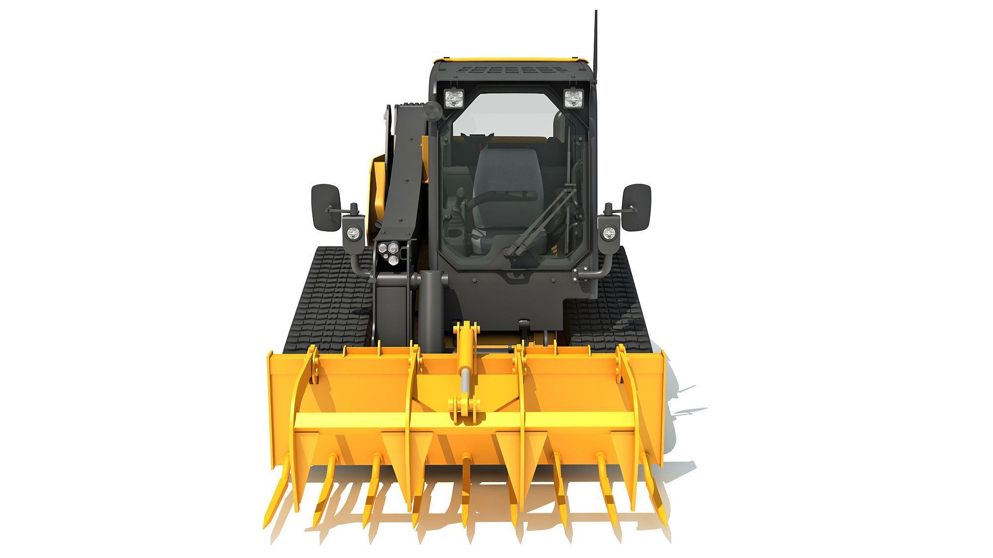 Skid Steer Loader Manure Fork 3D model_8