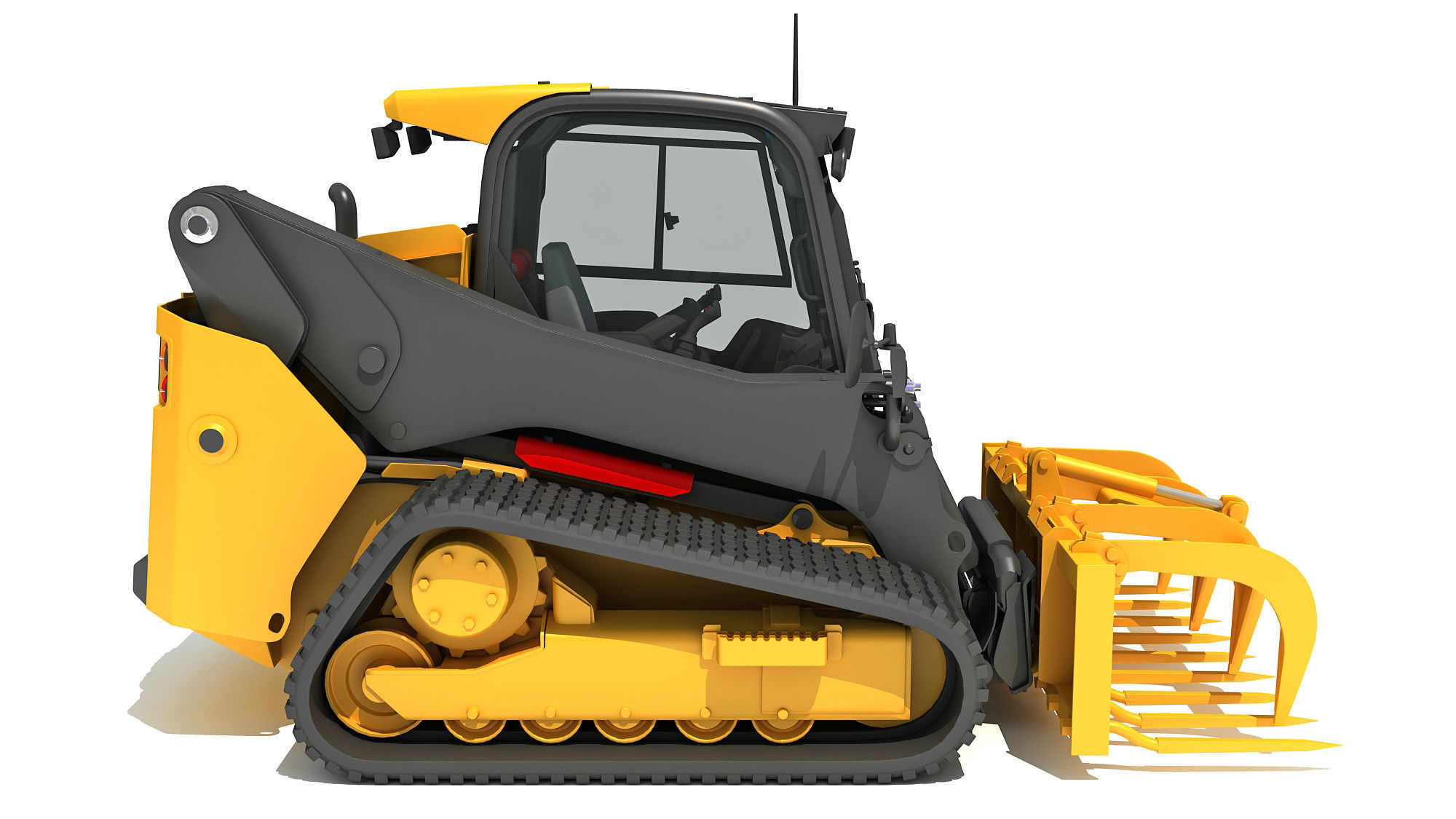 Skid Steer Loader Manure Fork 3D model_6