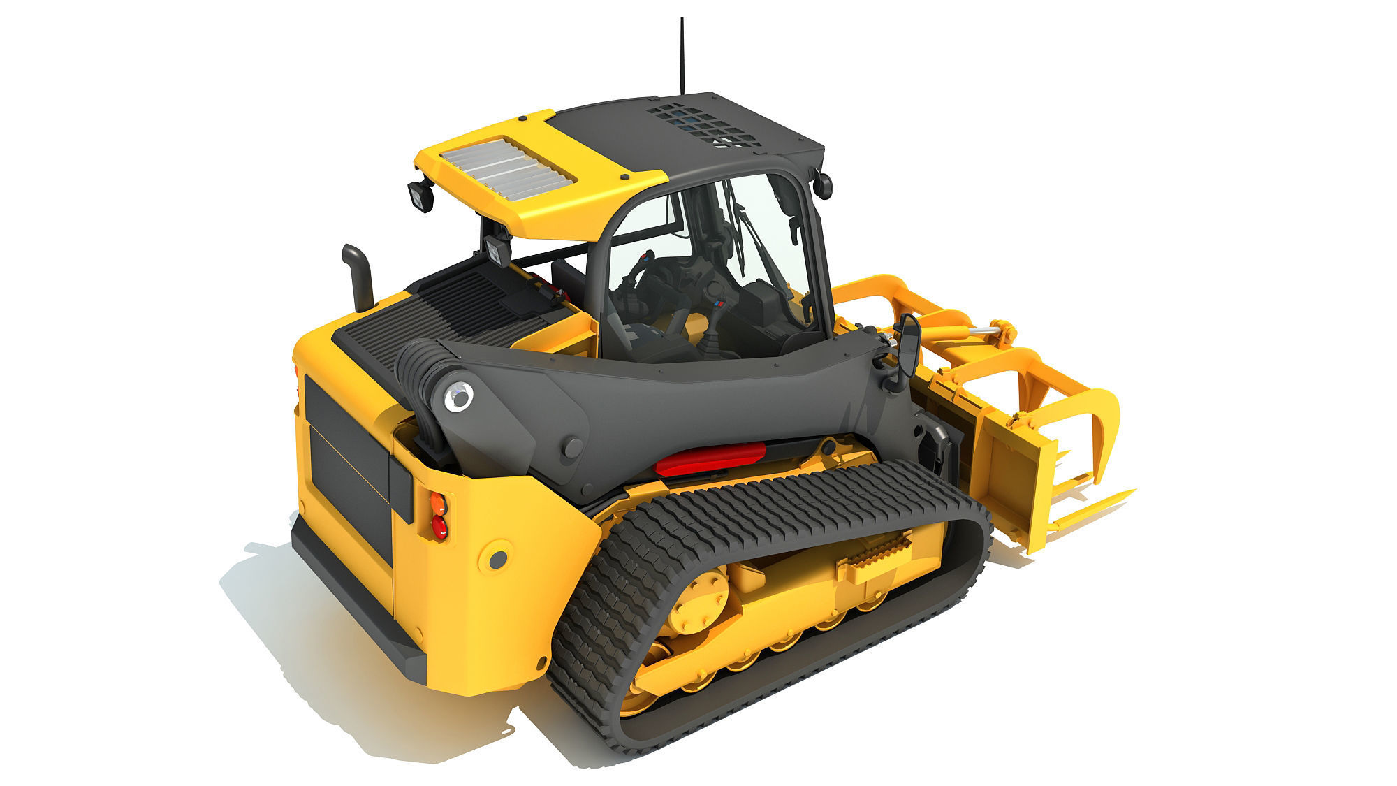 Skid Steer Loader Manure Fork 3D model_5