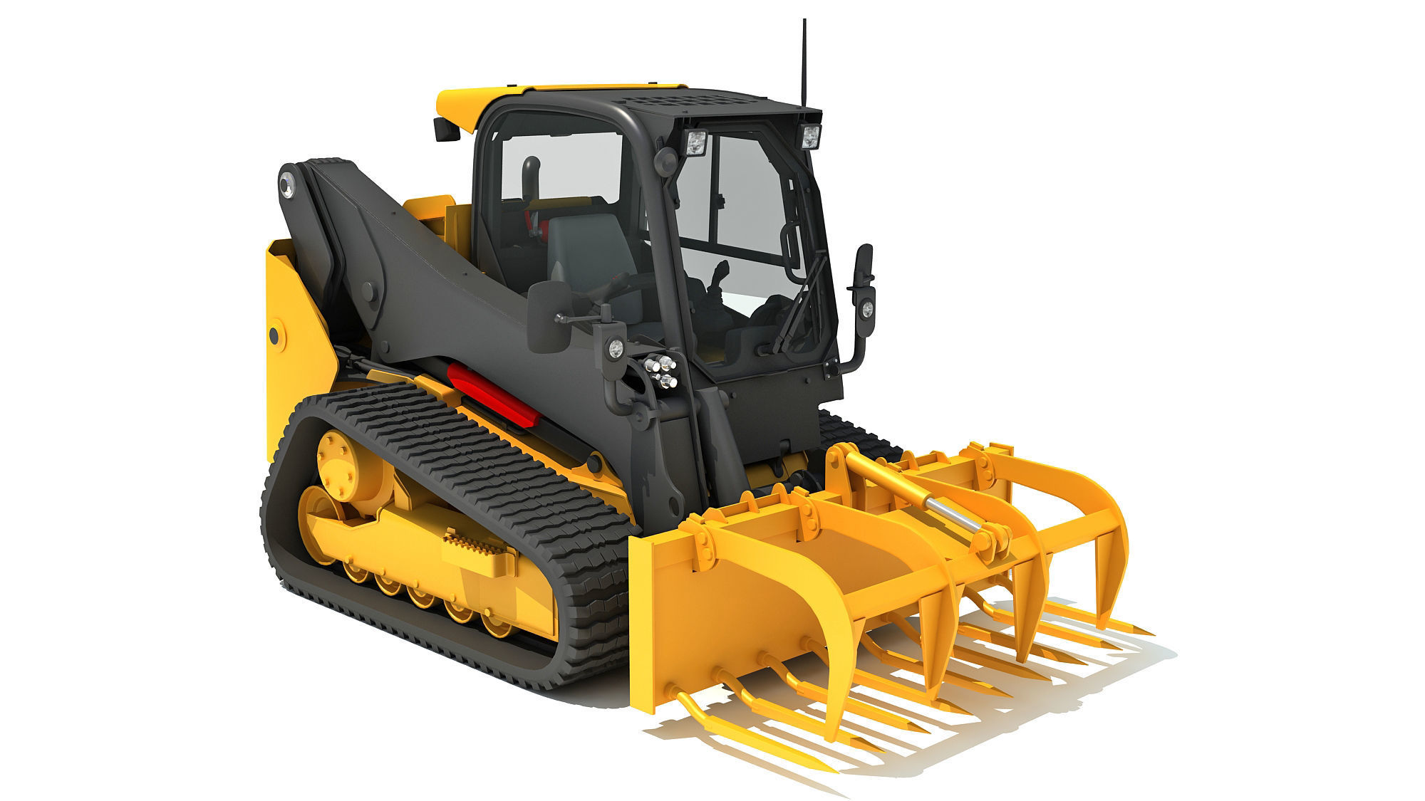 Skid Steer Loader Manure Fork 3D model_7