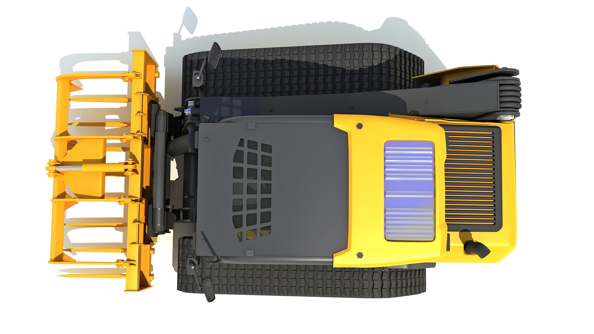 Skid Steer Loader Manure Fork 3D model_10