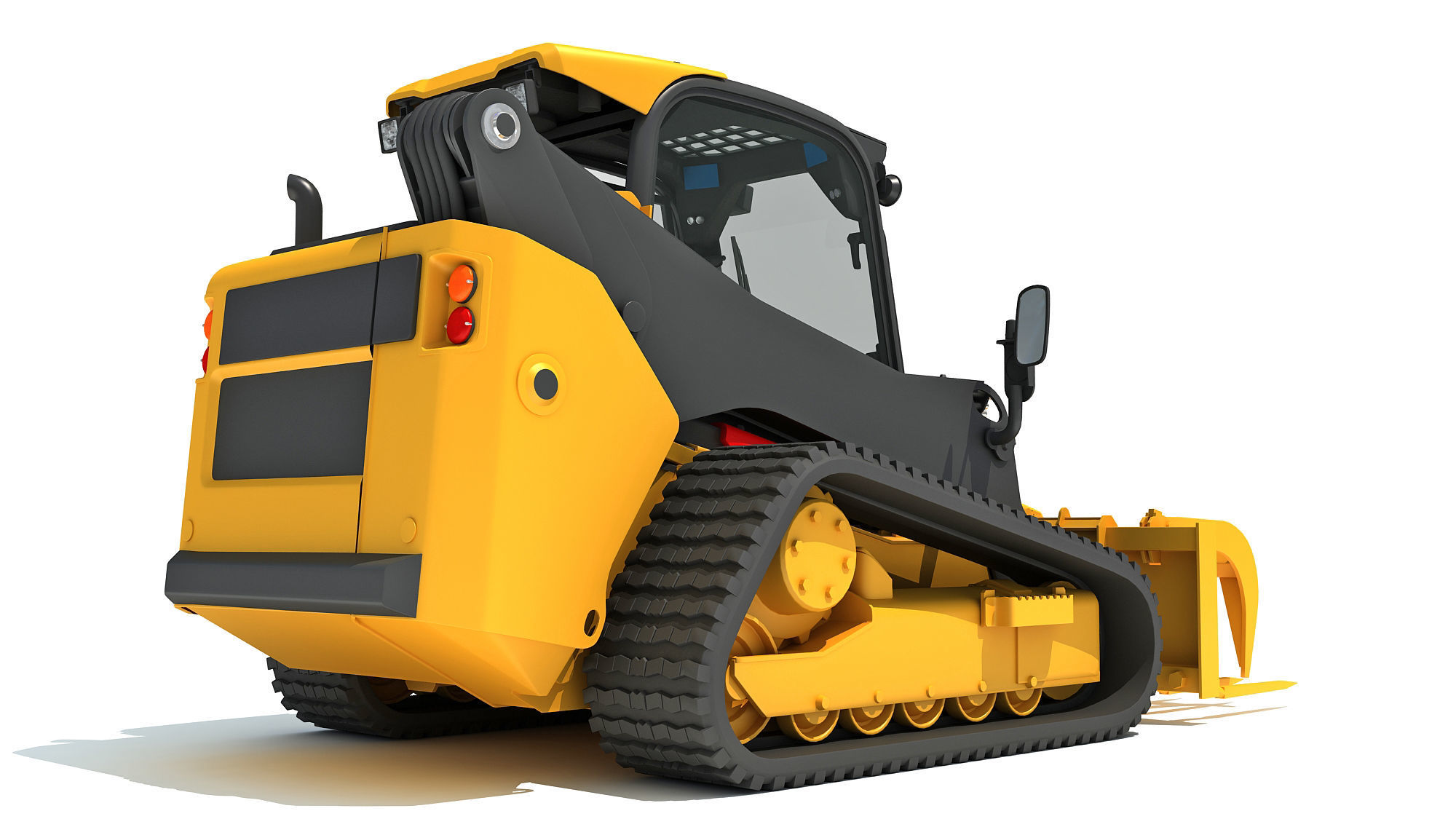 Skid Steer Loader Manure Fork 3D model_4
