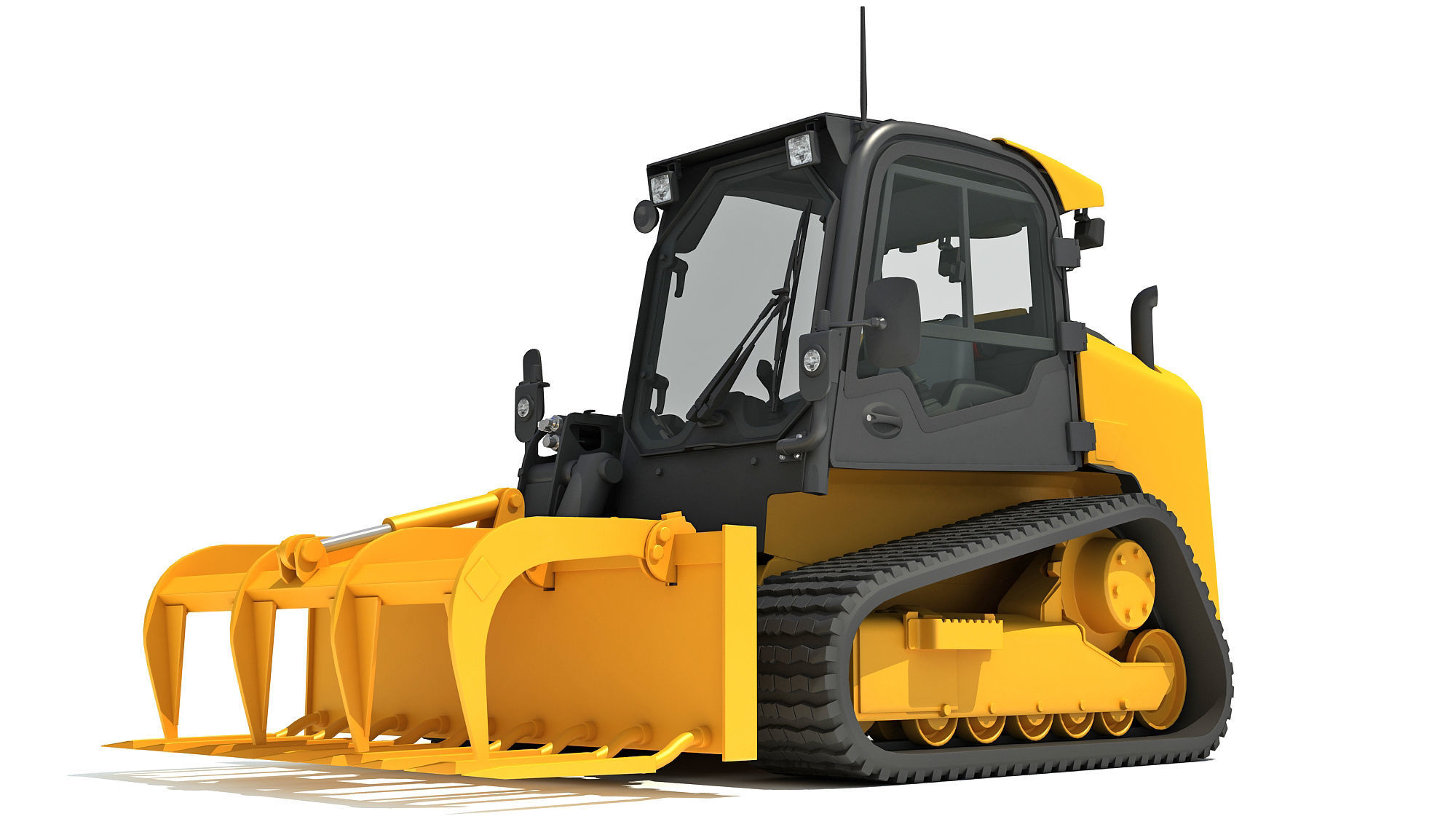 Skid Steer Loader Manure Fork 3D model_9