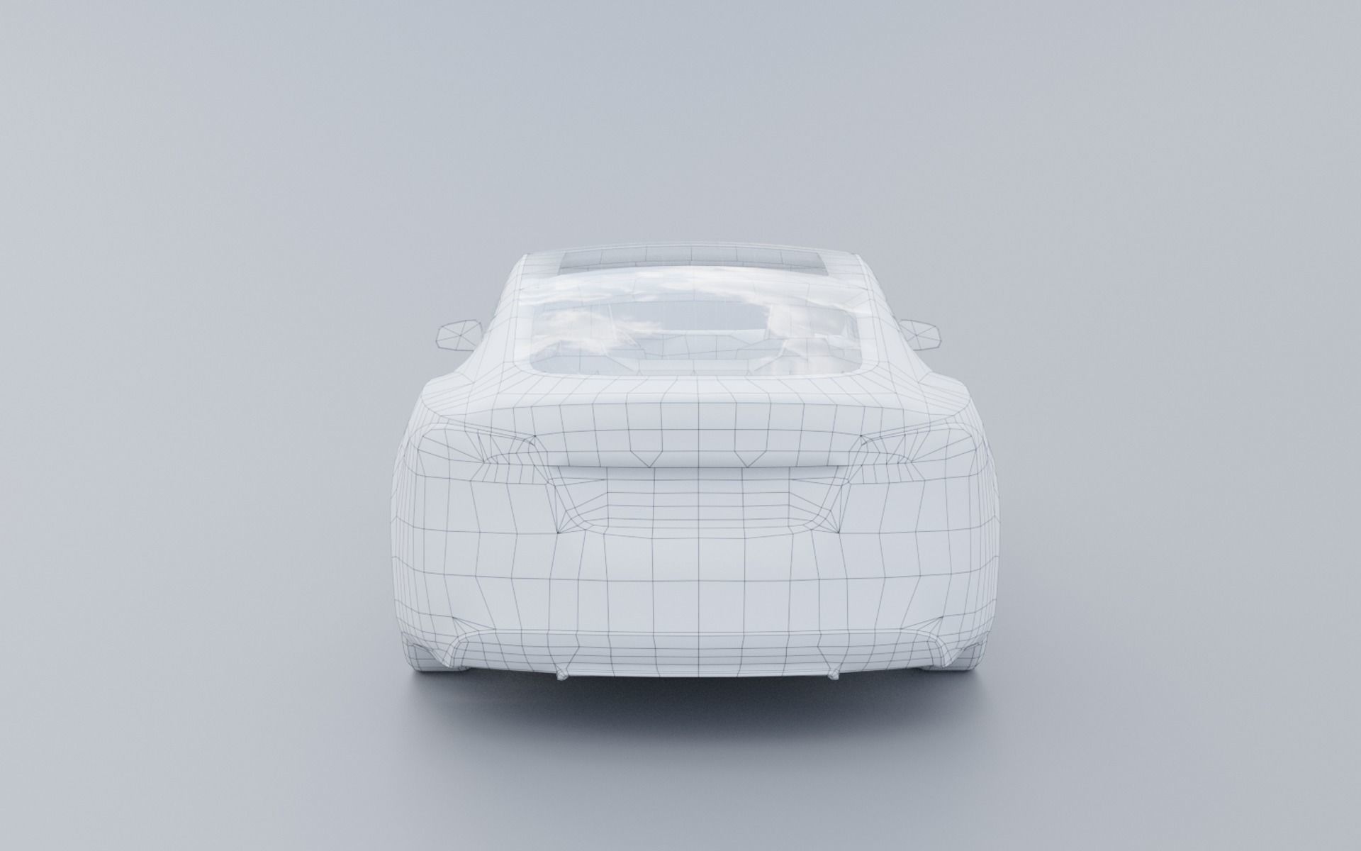 Tesla model S low poly 3D Low-poly 3D model_12