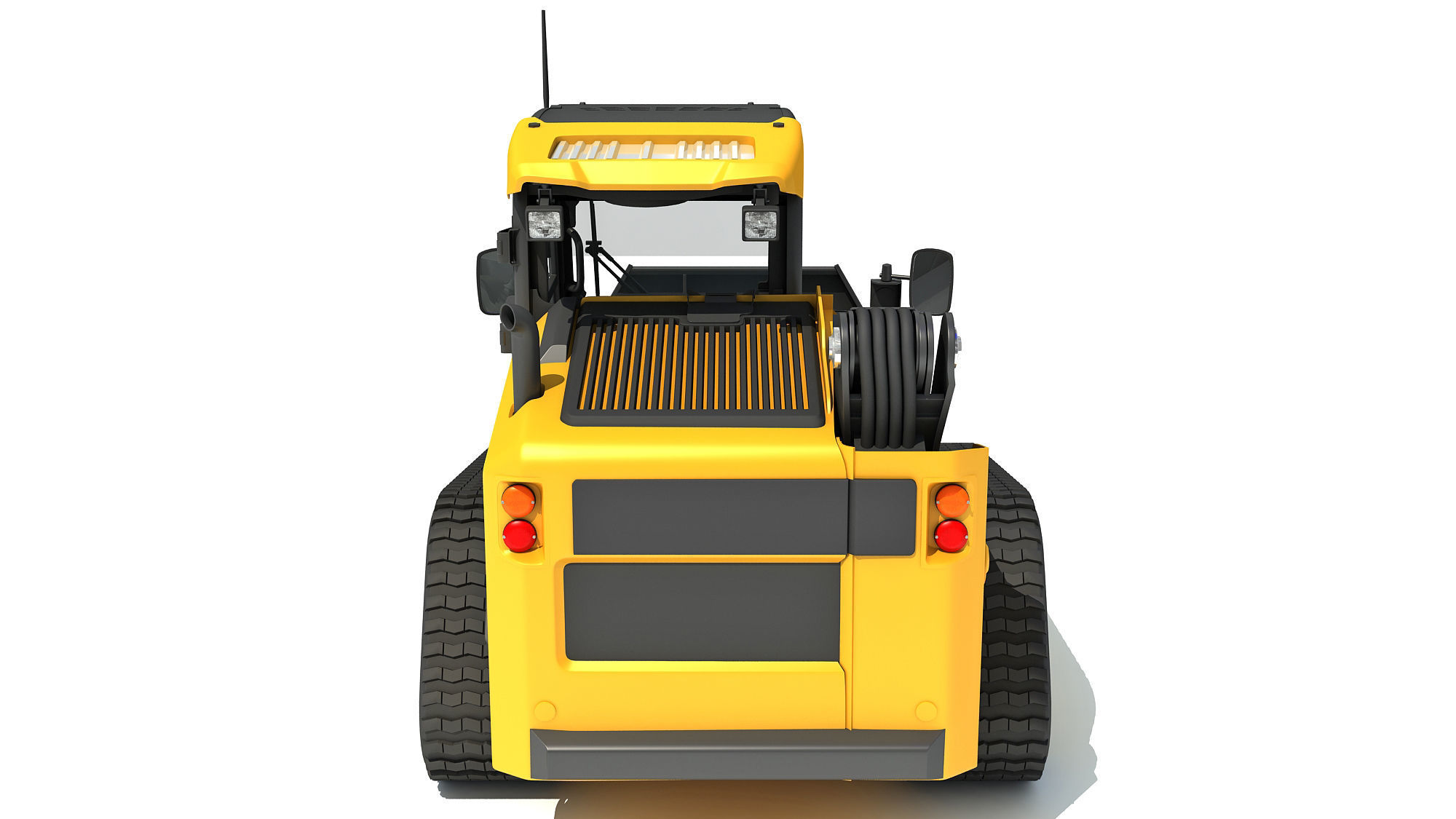 Tracked Skid Steer Loader Pallet Fork 3D model_3