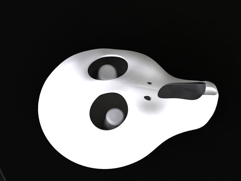 ash tray- scream munch 3D model_2