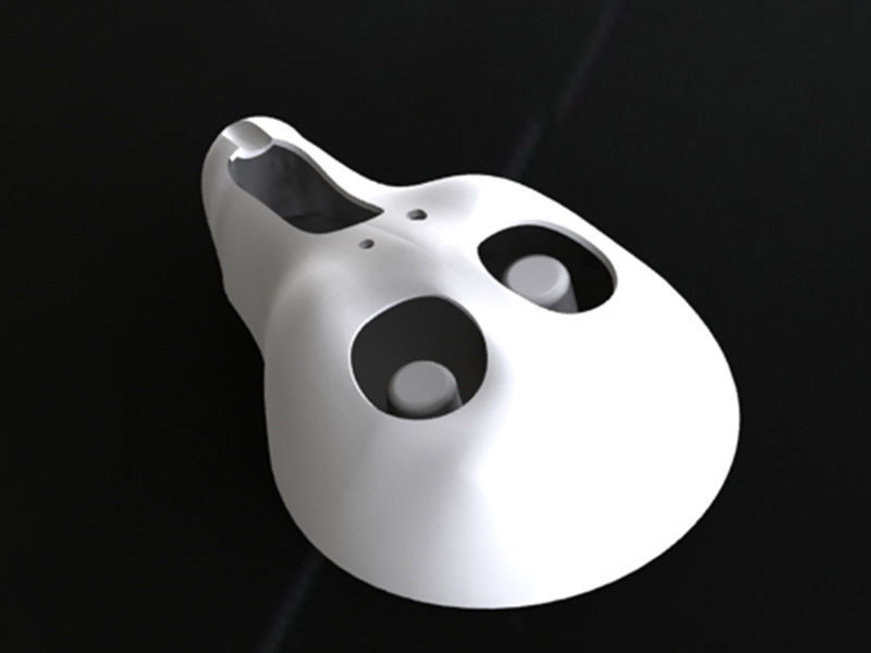 ash tray- scream munch 3D model_3